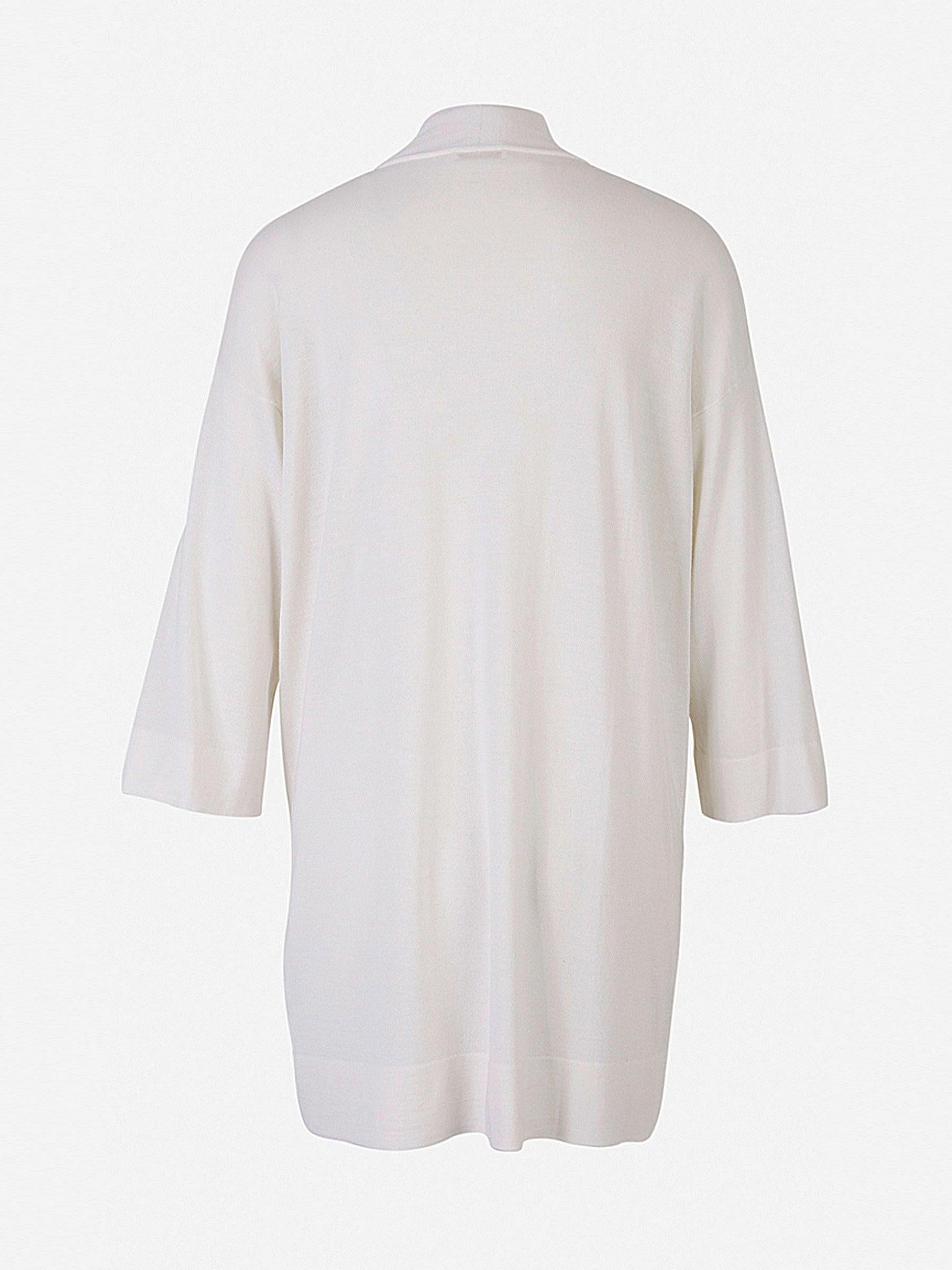 Santa Eulalia Cárdigan Cashmere Seda color Blanco sku 741-001402 01 - Foto 2