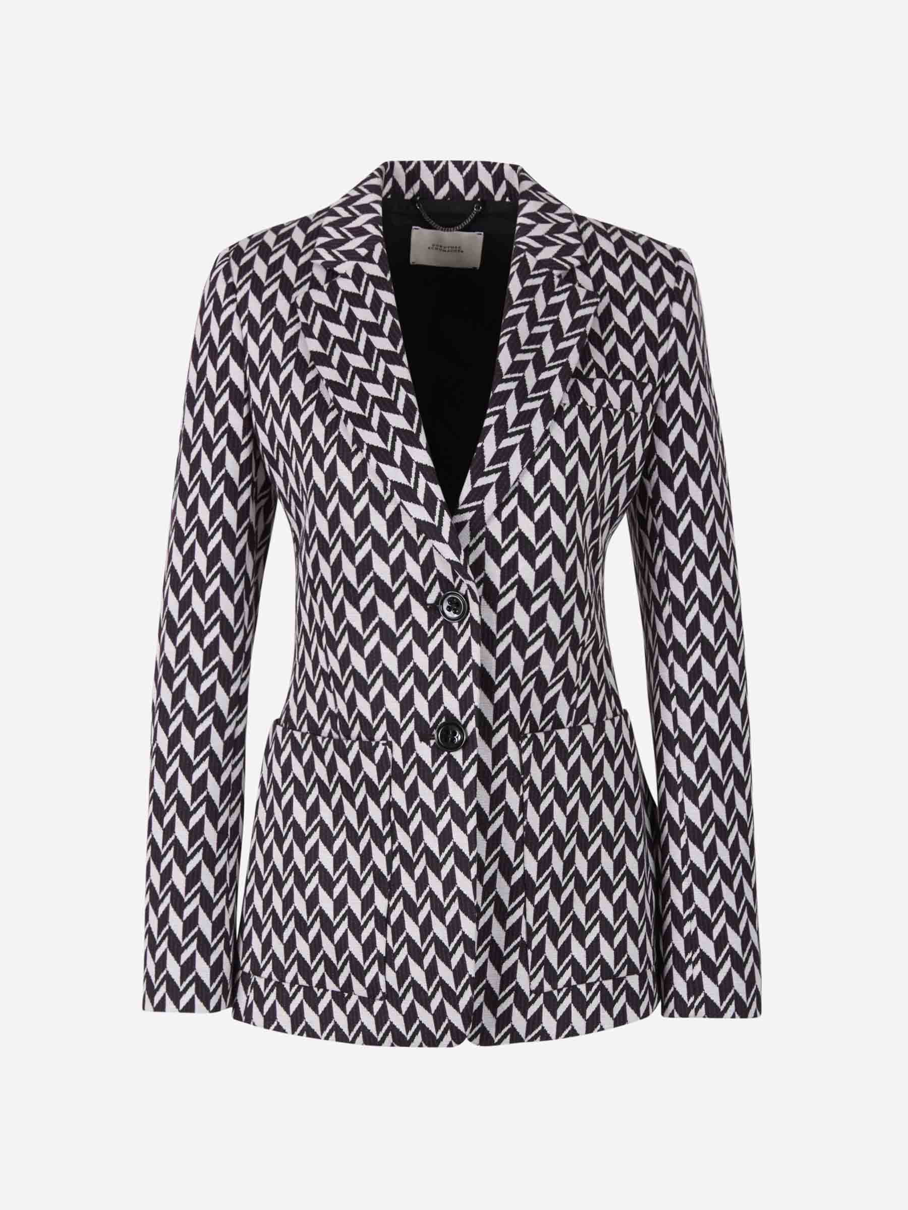 Outlet online Dorothee Schumacher Mujer Blazer Graphic Statement color Blanco sku 741-001812 01 - Foto 1