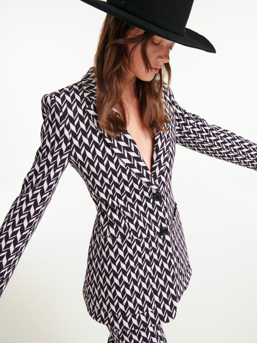 Outlet online Dorothee Schumacher Mujer Blazer Graphic Statement color Blanco sku 741-001812 01 - Foto 6