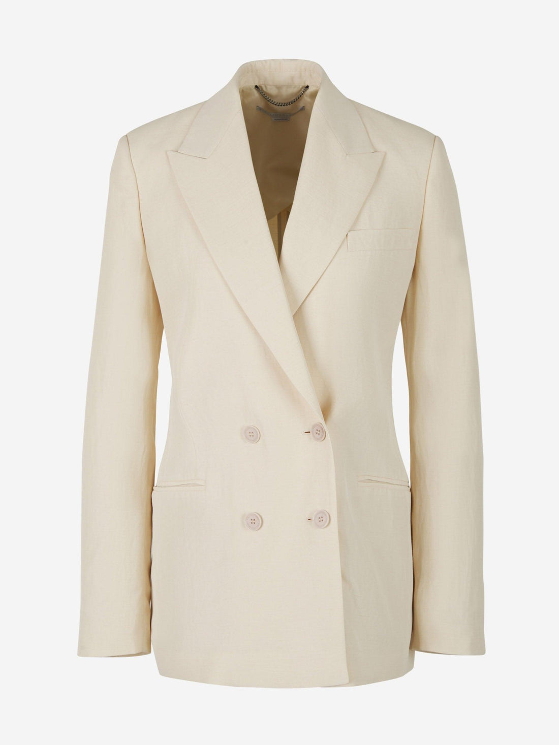 Stella McCartney Blazer Fluido Lino color Crema sku 741-001928 01 - Foto 1
