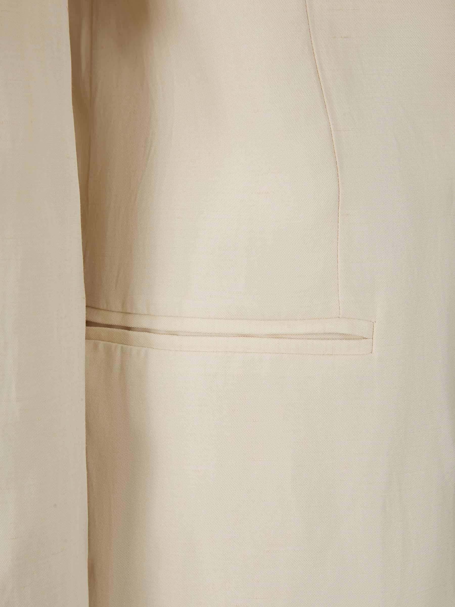 Stella McCartney Blazer Fluido Lino color Crema sku 741-001928 01 - Foto 4