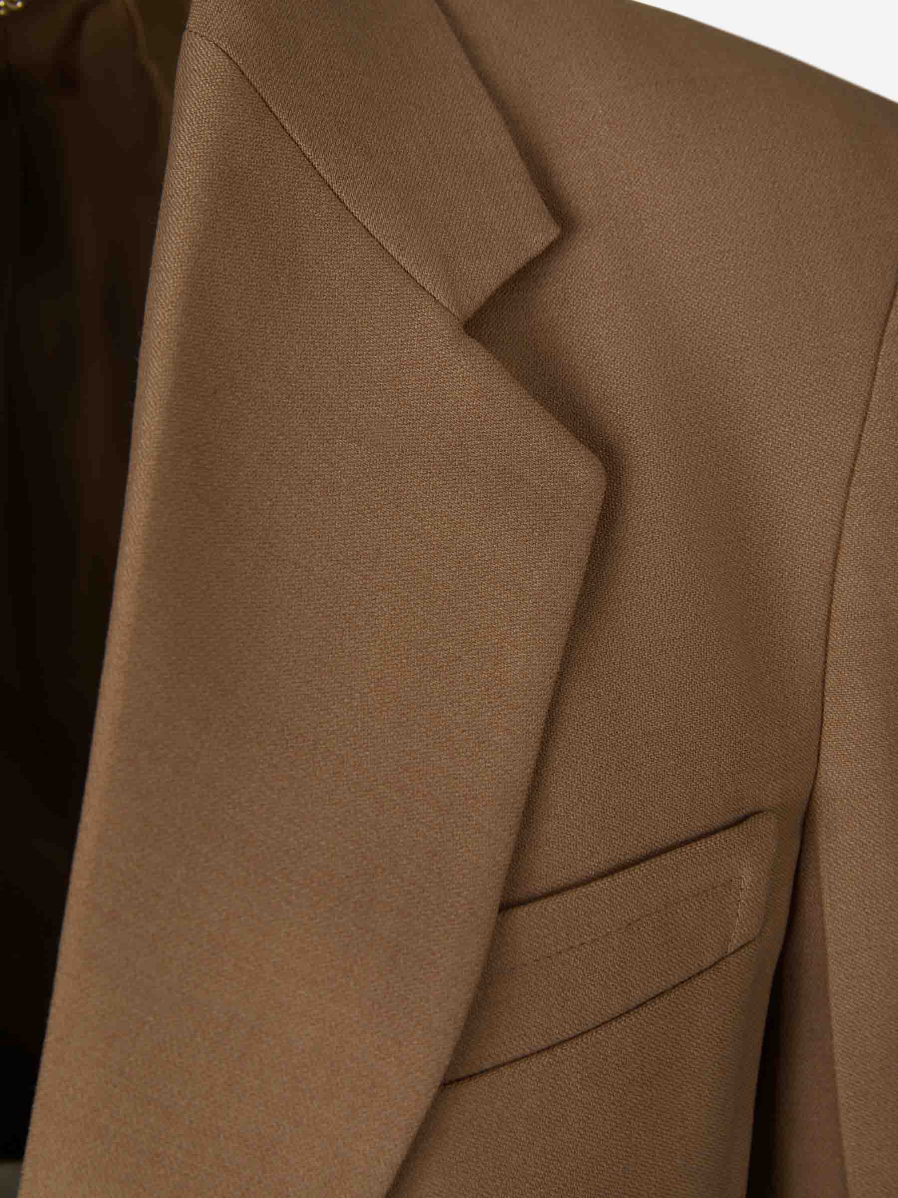 Outlet online Victoria Beckham Mujer Blazer Asimétrica Lana color Marrón sku 741-002028 01 - Foto 3