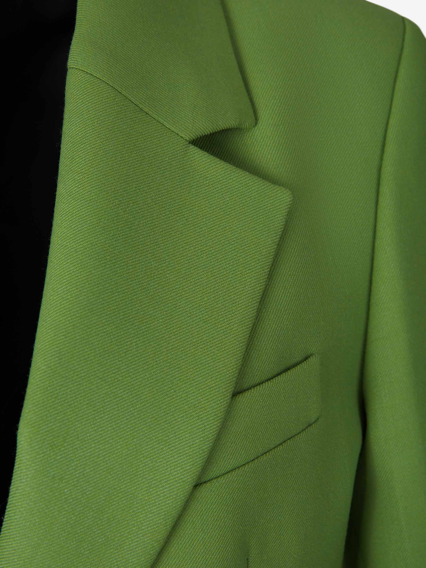 Outlet online Victoria Beckham Mujer Americana Bolsillos Parche color Verde Lima sku 741-002057 01 - Foto 3