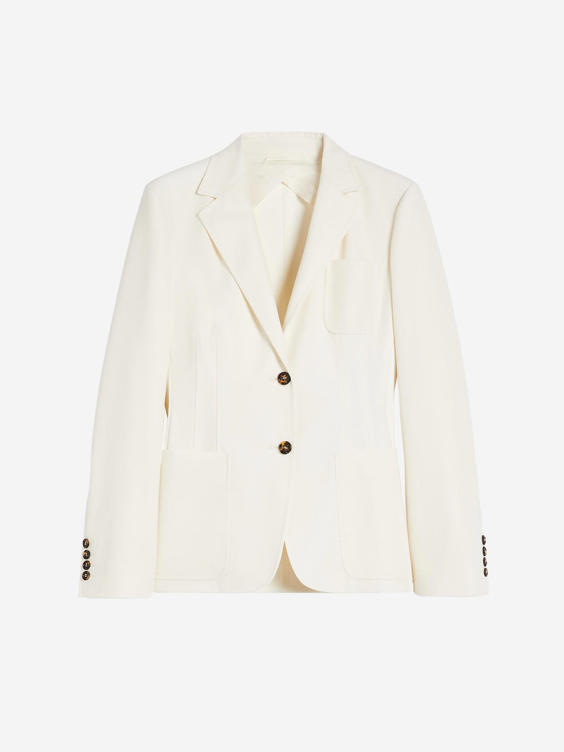 Max Mara Mujer Barcelona Blazer Entallado Algodón color Marfil sku 741-002233 01 - Foto 1