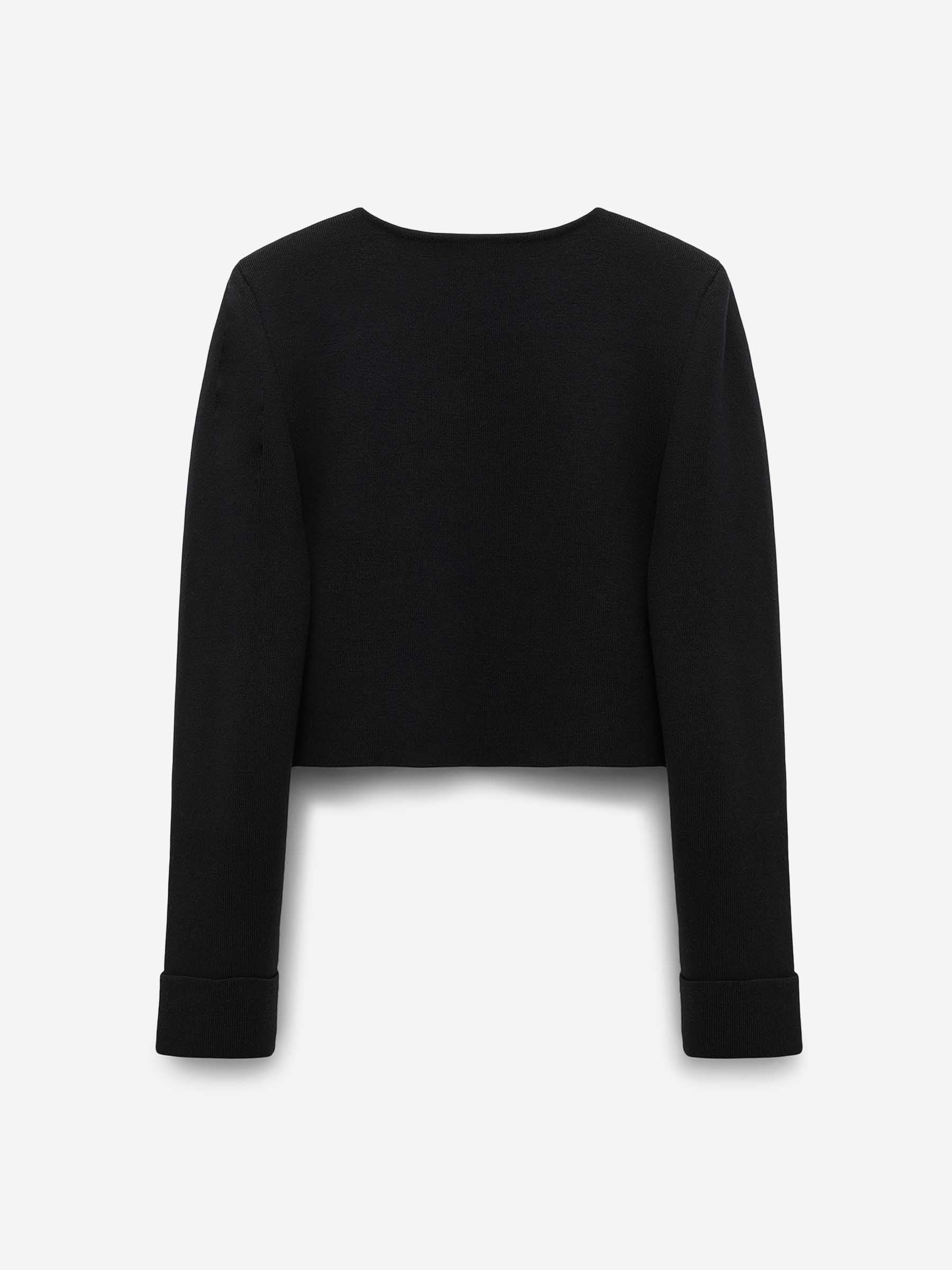 Outlet online Dorothee Schumacher Mujer Chaqueta Punto Lana color Negro sku 741-002258 01 - Foto 2