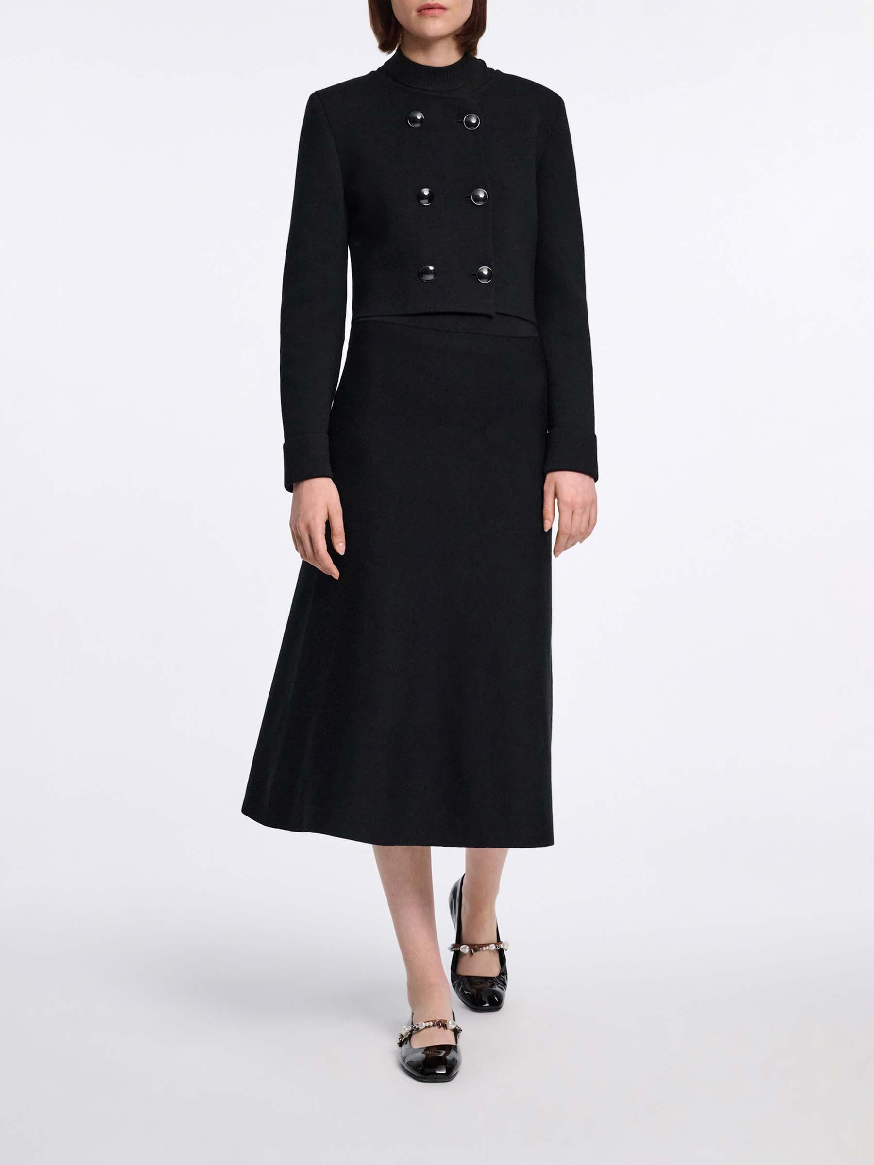 Outlet online Dorothee Schumacher Mujer Chaqueta Punto Lana color Negro sku 741-002258 01 - Foto 3