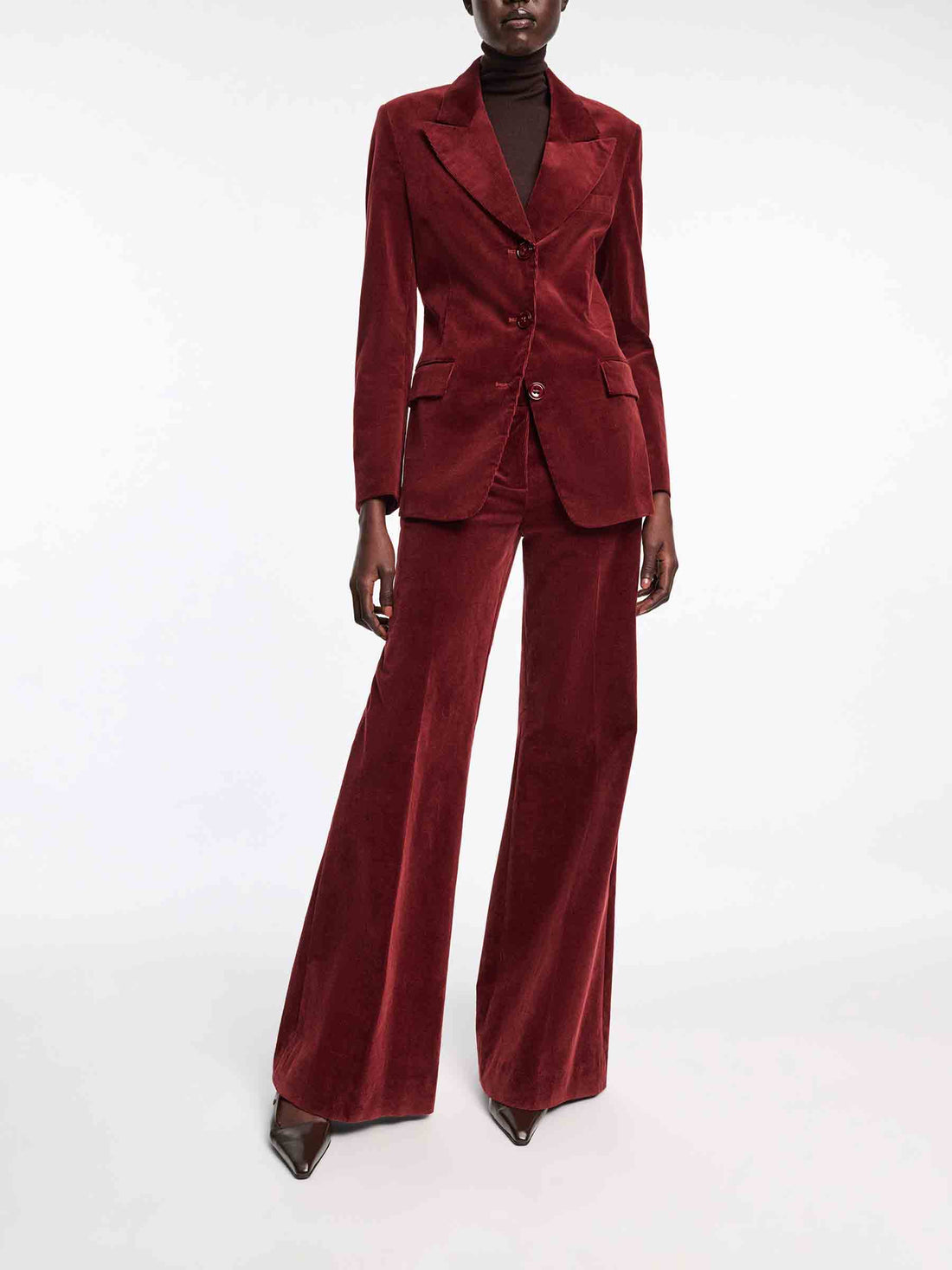 Outlet online Dorothee Schumacher Mujer Blazer Ajustado Pana color Burdeos sku 741-002299 01 - Foto 2