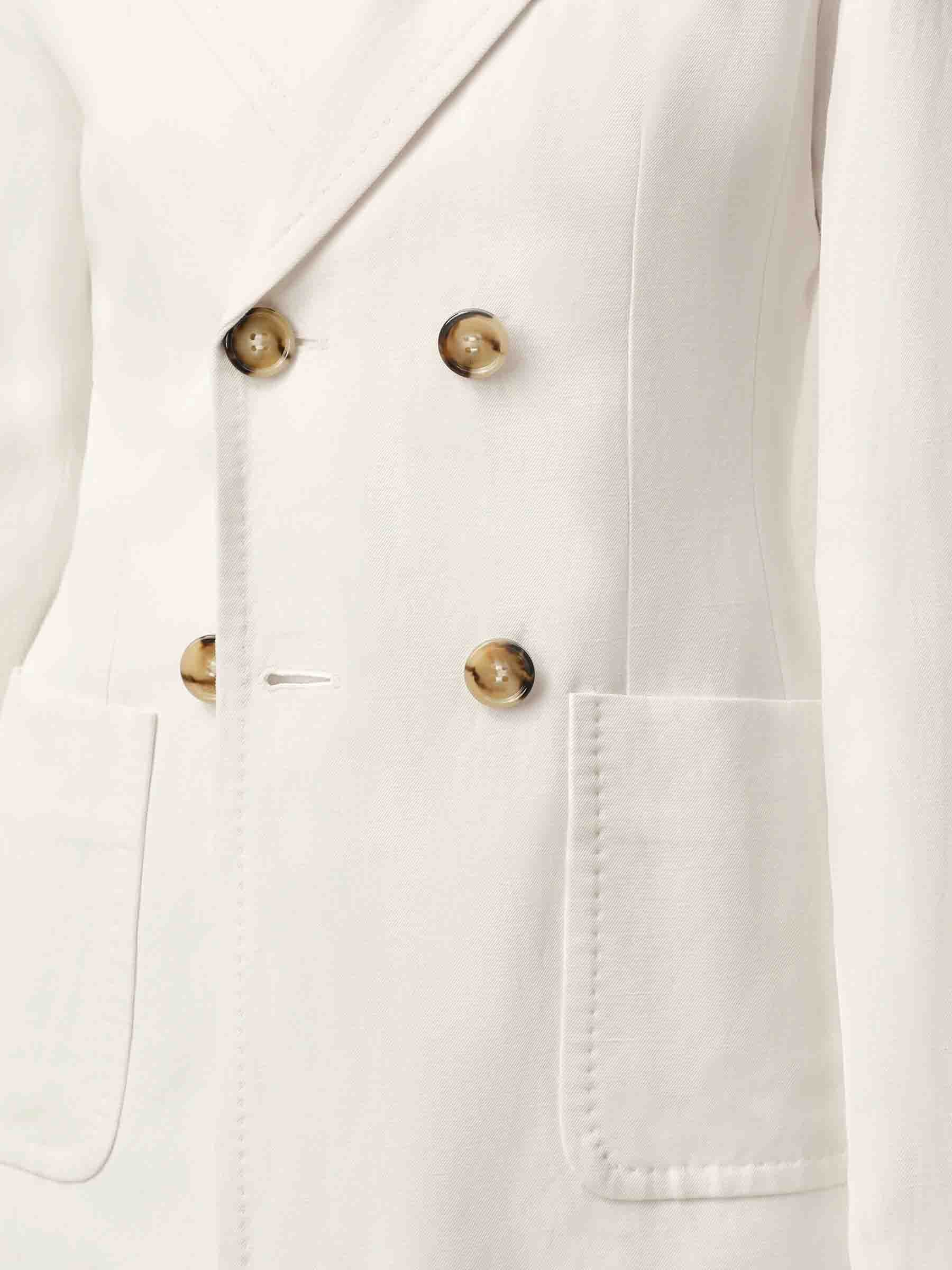 Ami Paris Mujer Barcelona Blazer Bar Cruzada color Blanco sku 741-002331 01 - Foto 4
