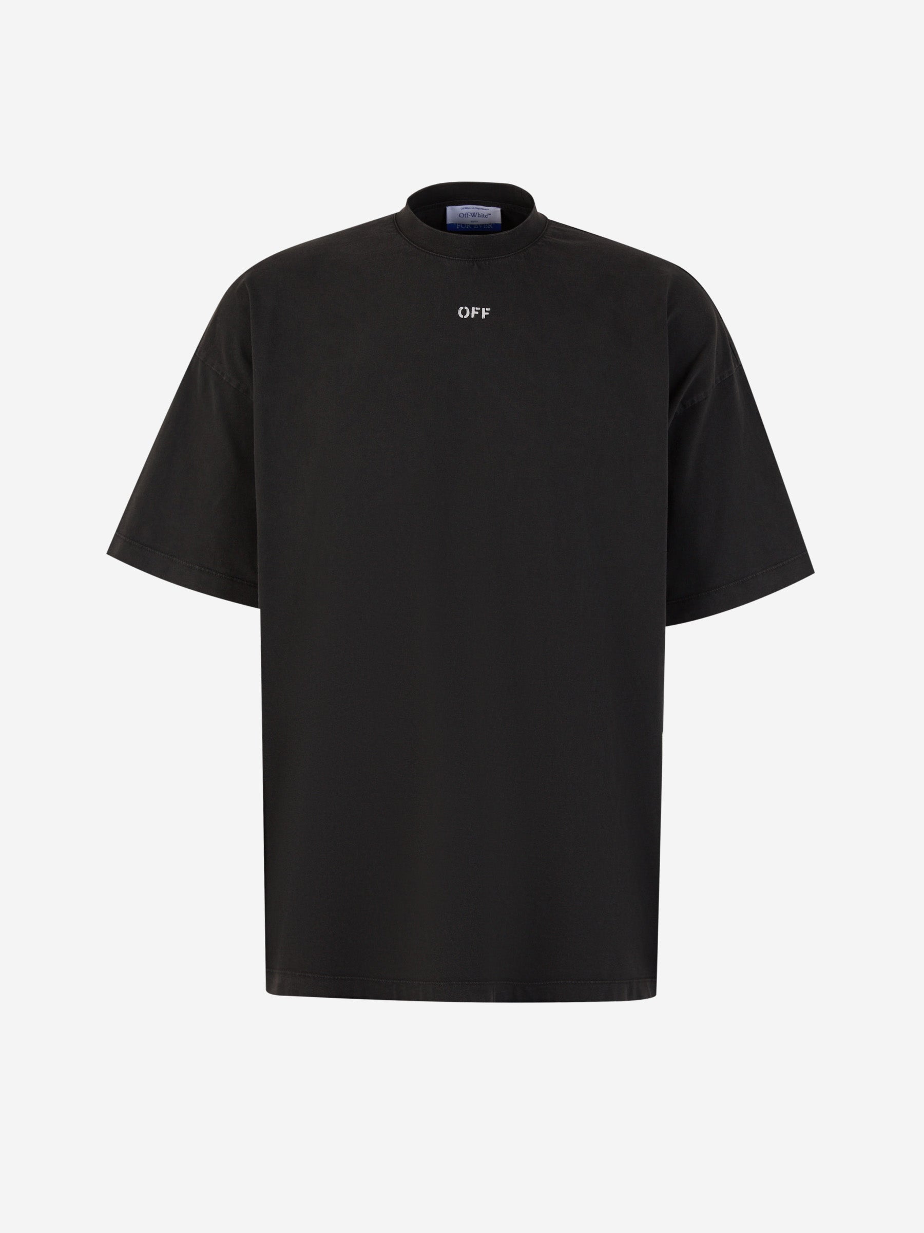 Outlet online Off-White Hombre Camiseta Logo Algodón color Negro sku 553-003507 01 - Foto 1