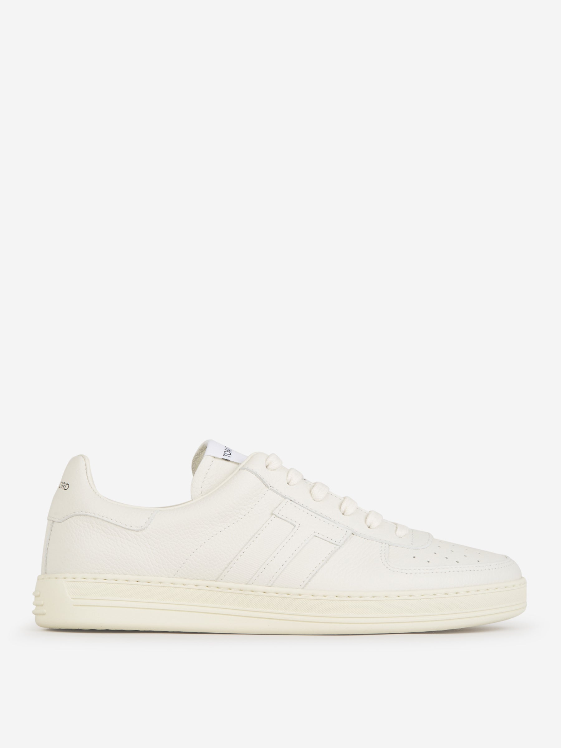 Outlet online Tom Ford Hombre Sneakers Logo Piel color Marfil sku 616-002647 01 - Foto 1