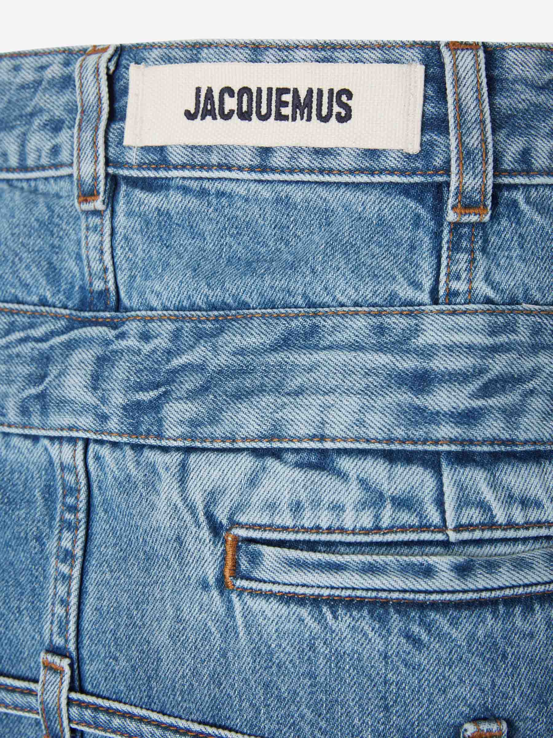 Outlet online Jacquemus Mujer Falda Le Jupe Nimes color Azul Denim sku 750-001395 01 - Foto 7