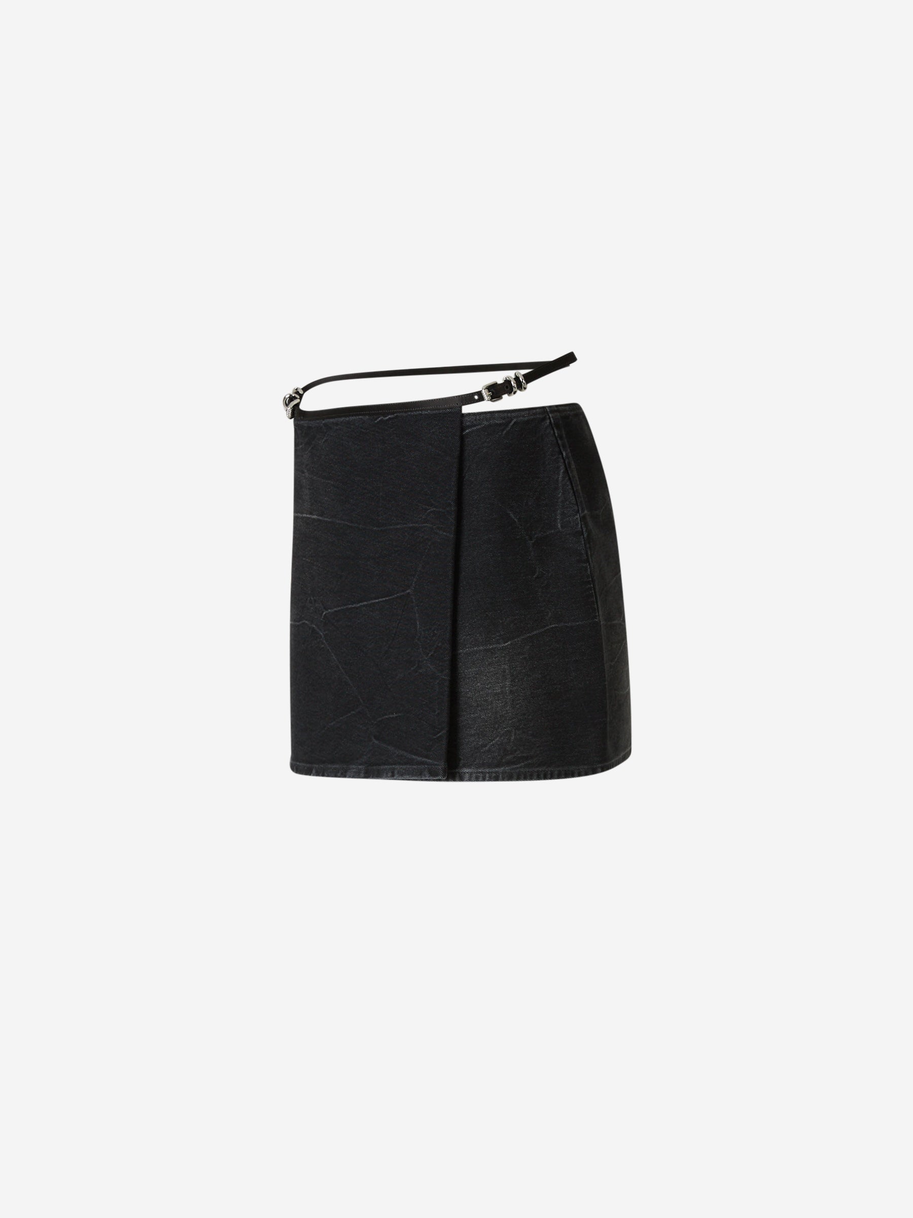 Givenchy Mujer Barcelona Falda Mini Denim Voyou color Negro sku 750-001481 01 - Foto 3