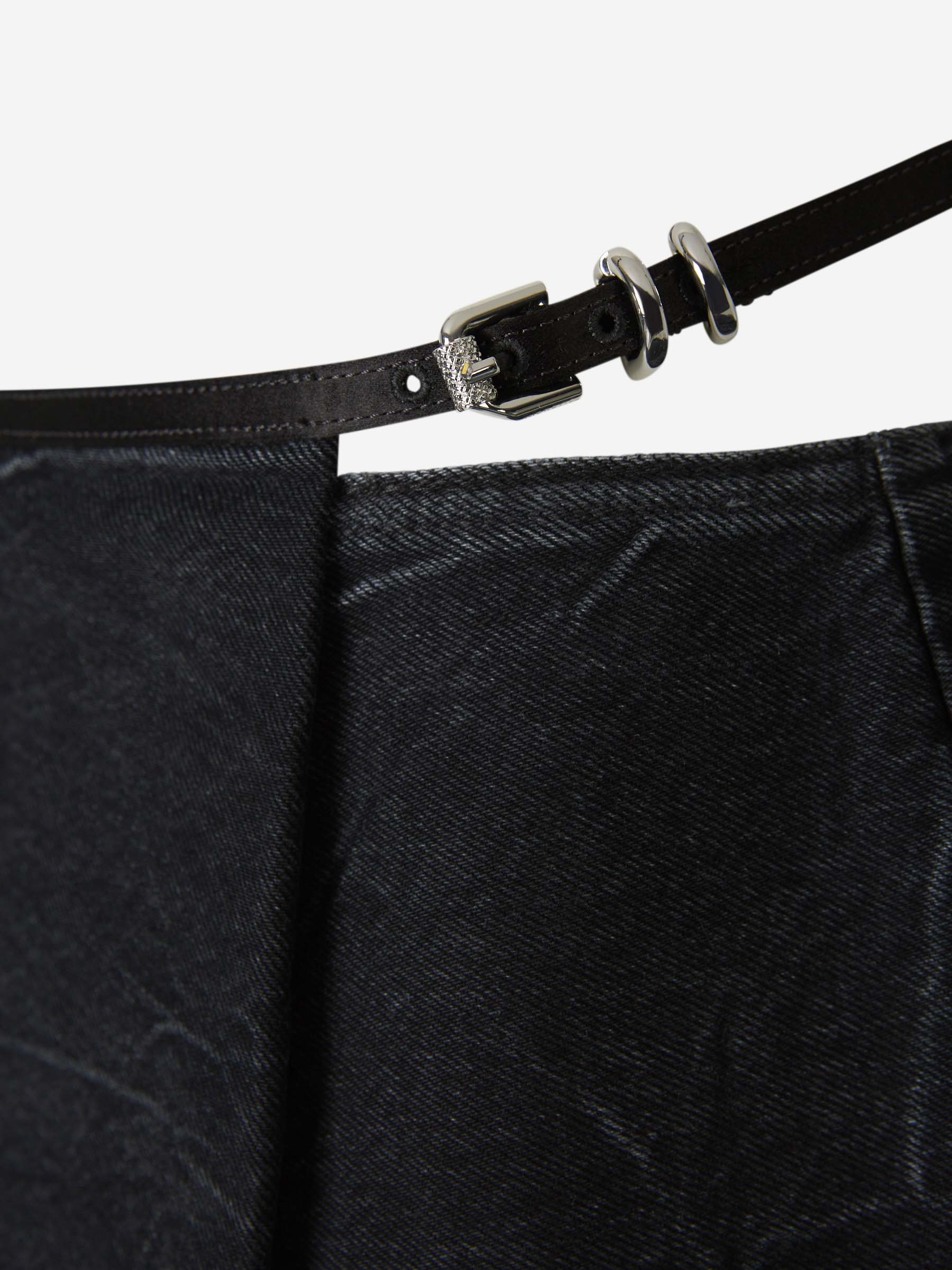 Givenchy Mujer Barcelona Falda Mini Denim Voyou color Negro sku 750-001481 01 - Foto 5