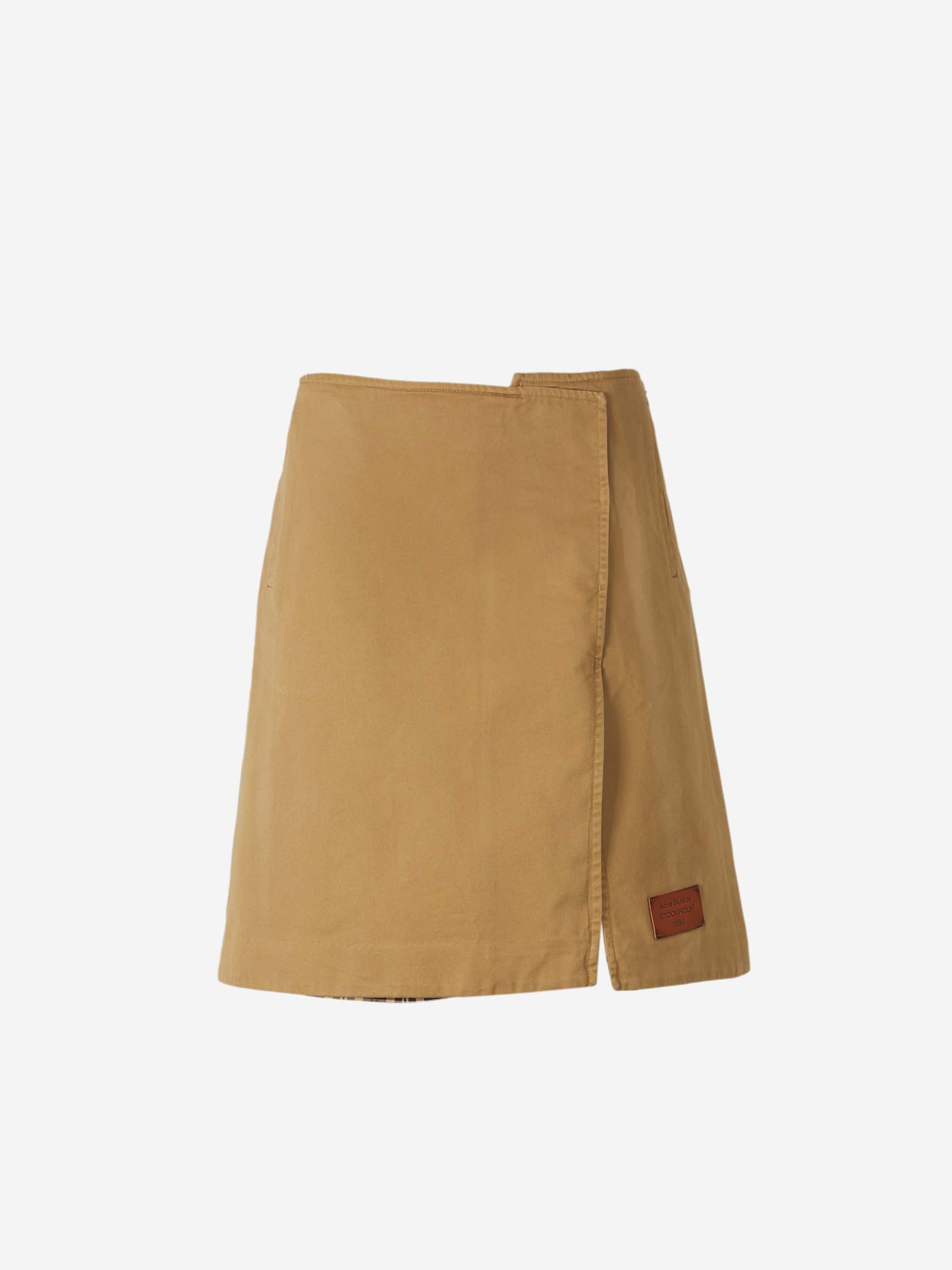 Outlet online Acne Studios Mujer Falda Midi Algodón color Beige sku 750-001590 01 - Foto 1