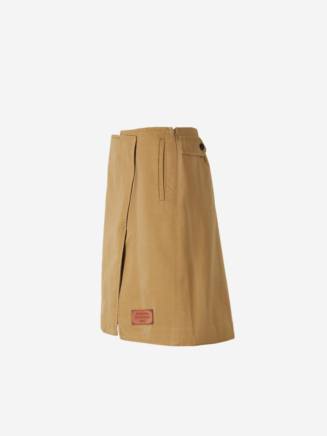 Acne Studios Mujer Barcelona Falda Midi Algodón color Beige sku 750-001590 01 - Foto 2