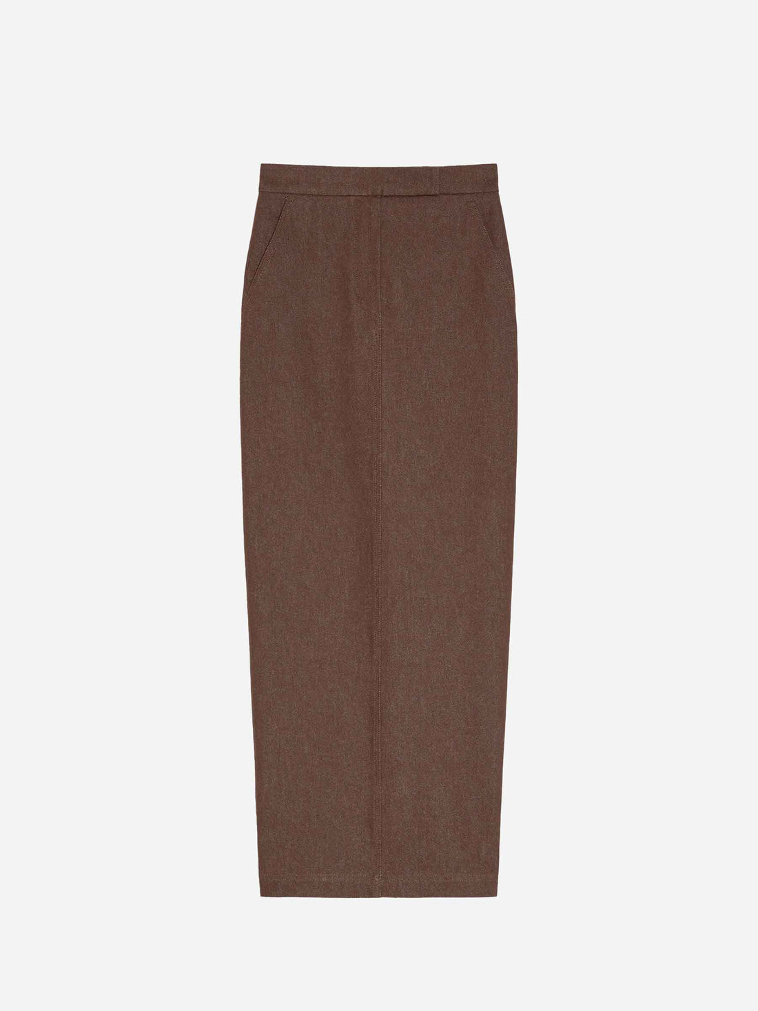 Max Mara Mujer Barcelona Falda Maxi Denim color Marrón Oscuro sku 750-001602 01 - Foto 1