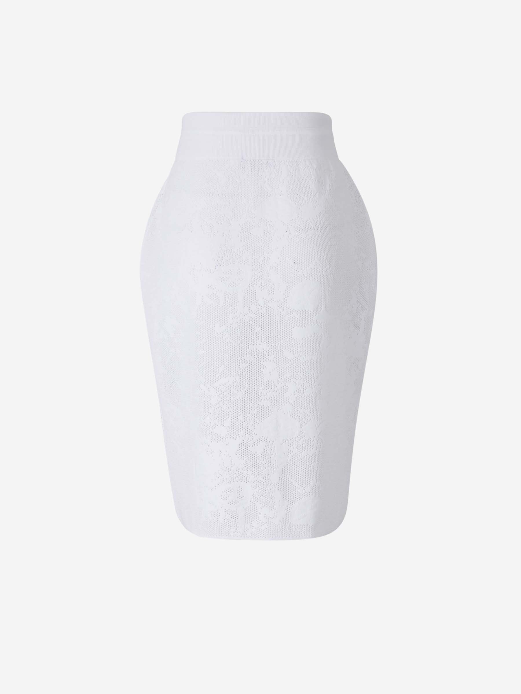 Outlet online Fabiana Filippi Mujer Falda Midi Punto color Blanco sku 750-001610 01 - Foto 2