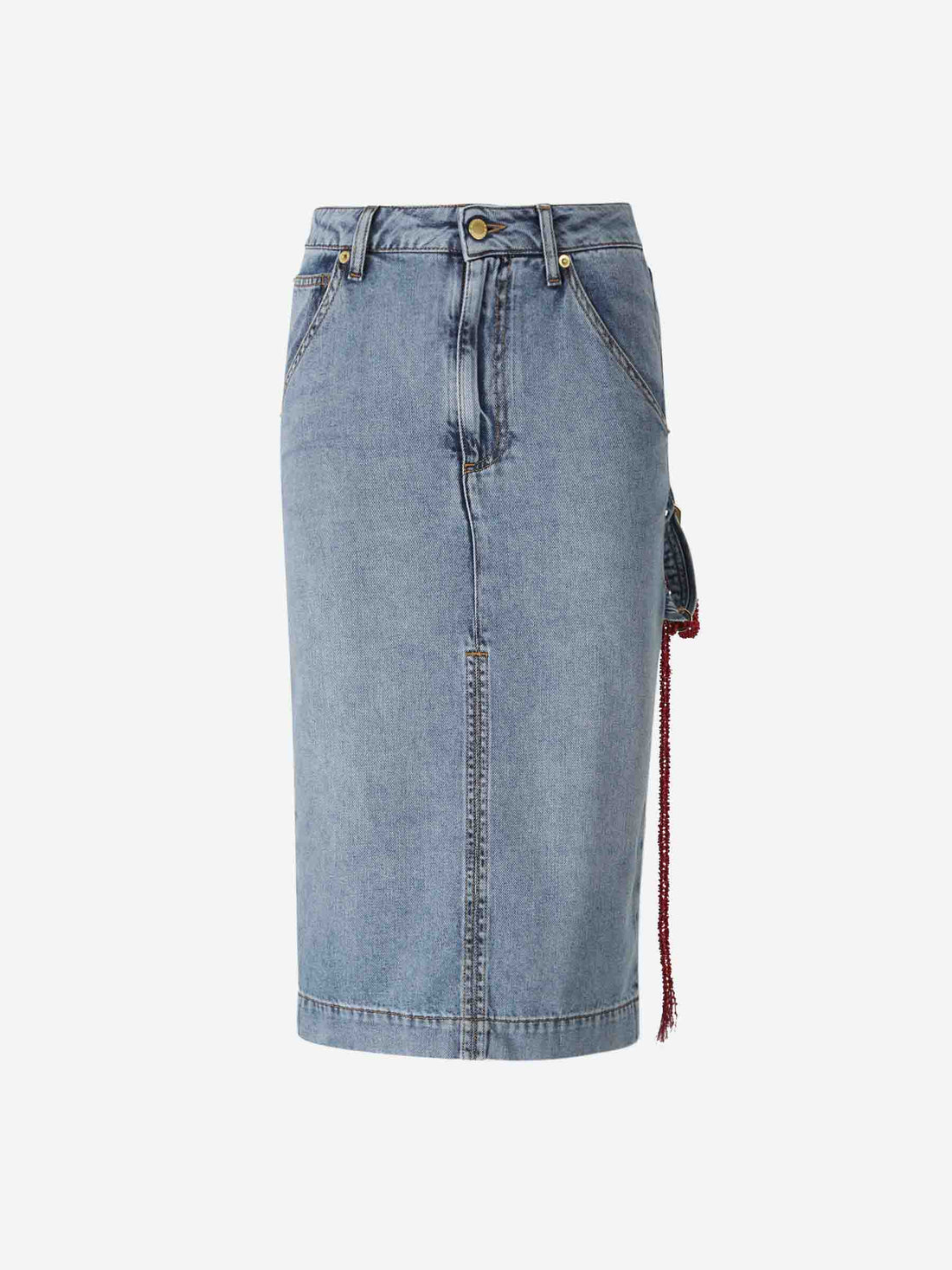 Darkpark Mujer Barcelona Falda Midi Denim color Azul Denim Claro sku 750-001614 01 - Foto 1