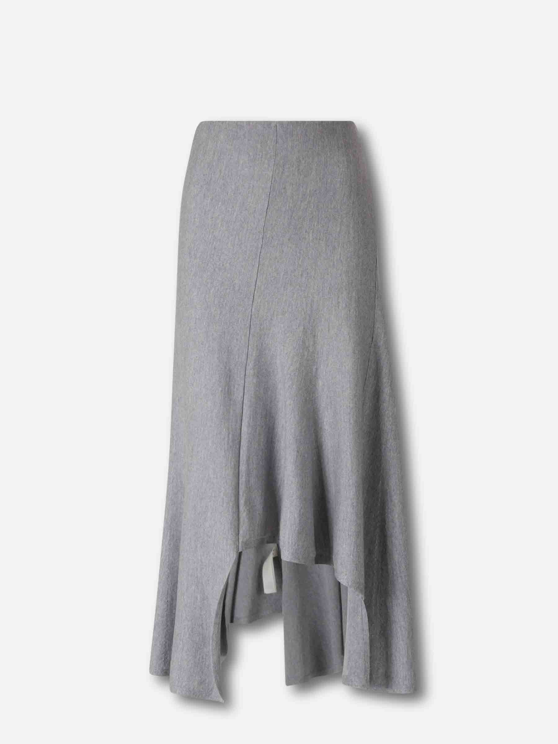 Outlet online Khaite Mujer Falda Midi Asimétrica color Gris Piedra sku 750-001656 01 - Foto 1