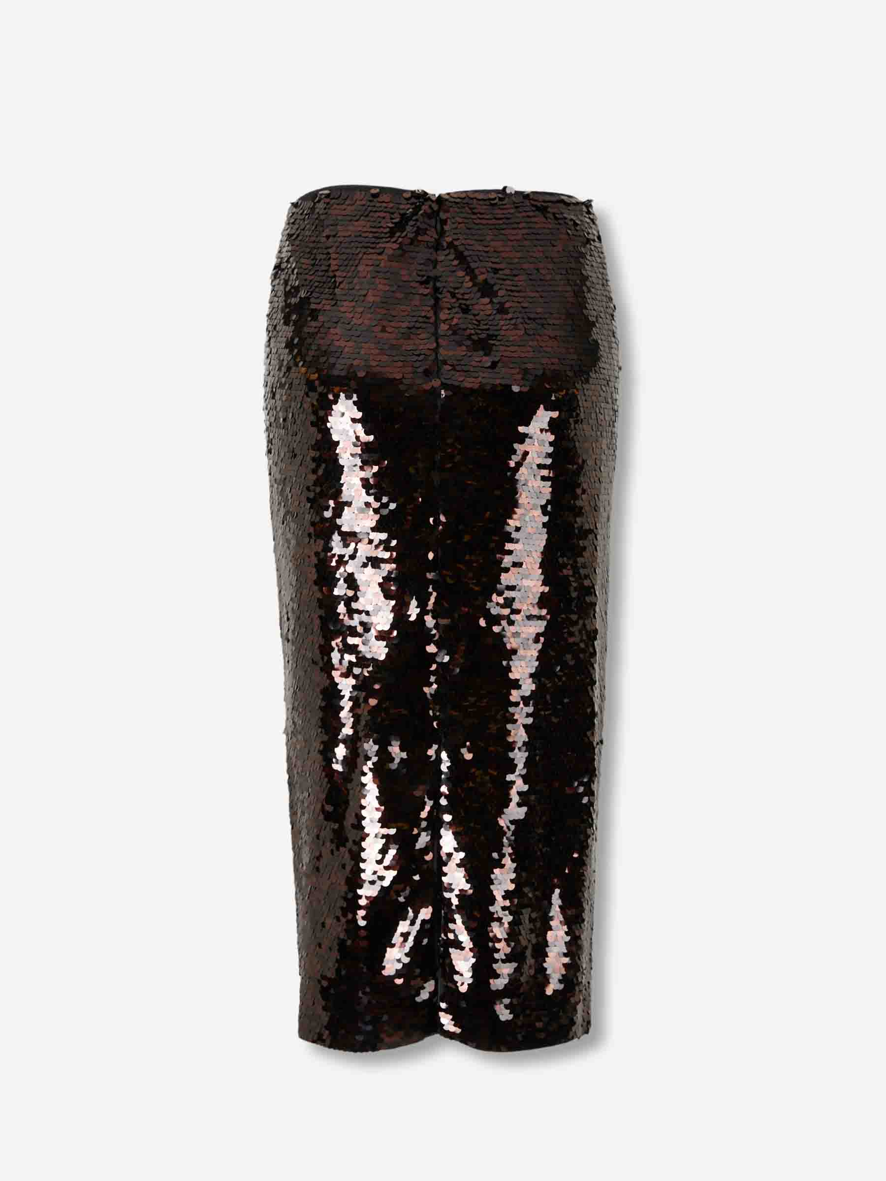 Outlet online Staud Mujer Falda Midi Ciara color Marrón Oscuro sku 750-001740 01 - Foto 2