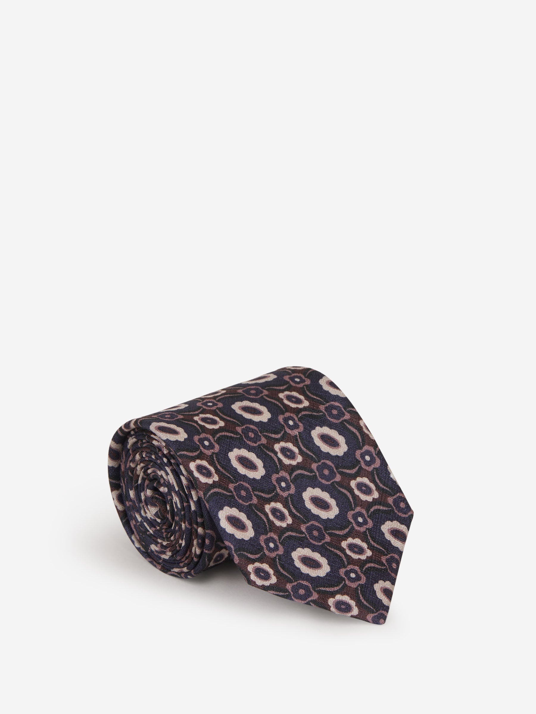 Lardini Corbata Motivo Geométrico color Azul Noche sku 601-001330 02 - Foto 1