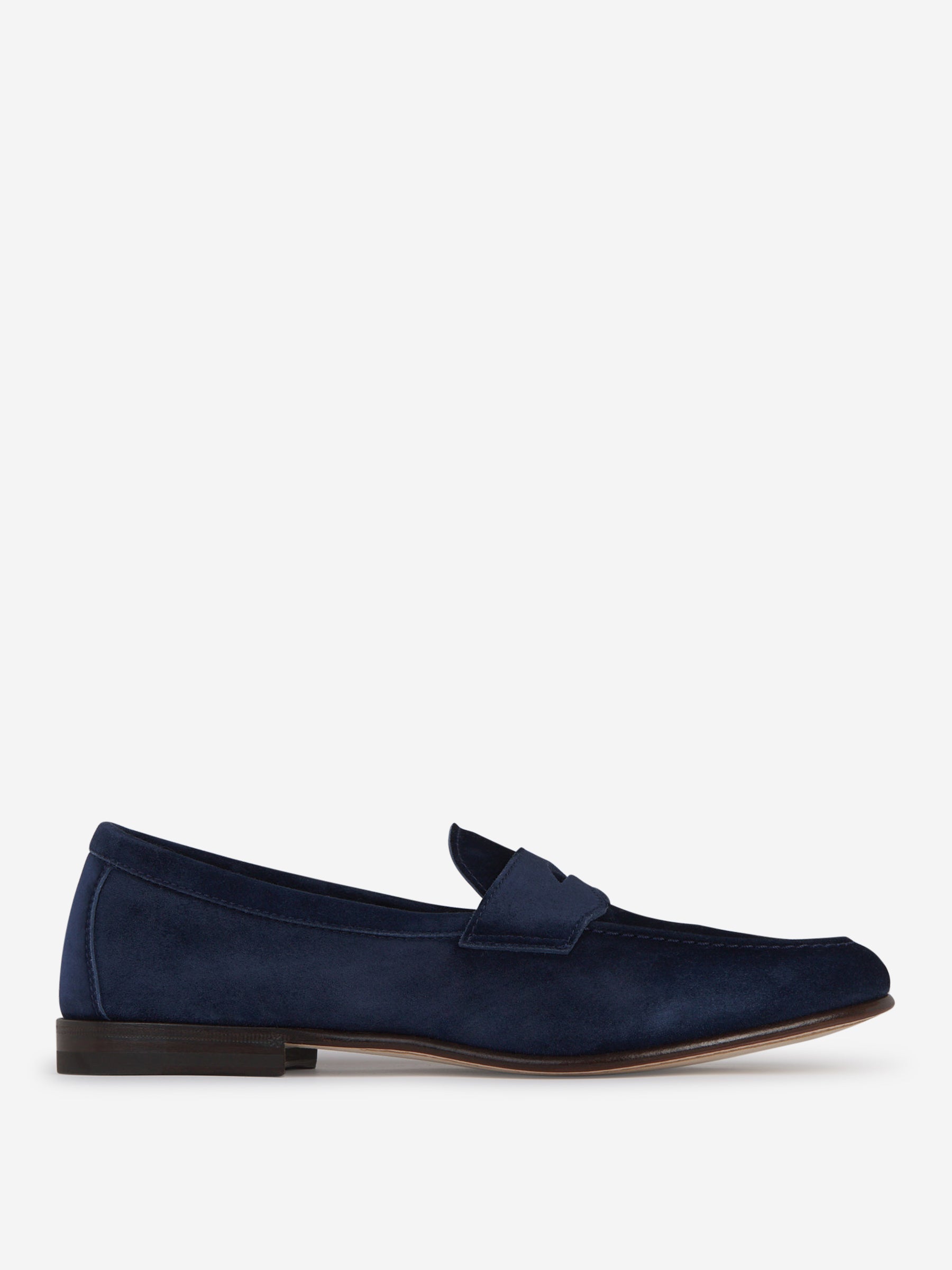 Outlet online Henderson Baracco Hombre Mocasines Piel Ante color Azul Marino sku 611-004393 02 - Foto 1