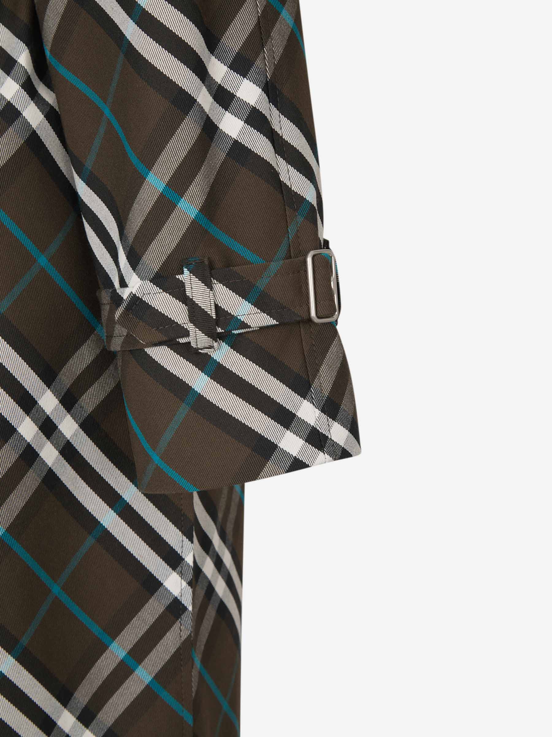 Outlet online Burberry Mujer Gabardina Motivo Cuadros color Verde Militar sku 773-000222 01 - Foto 7