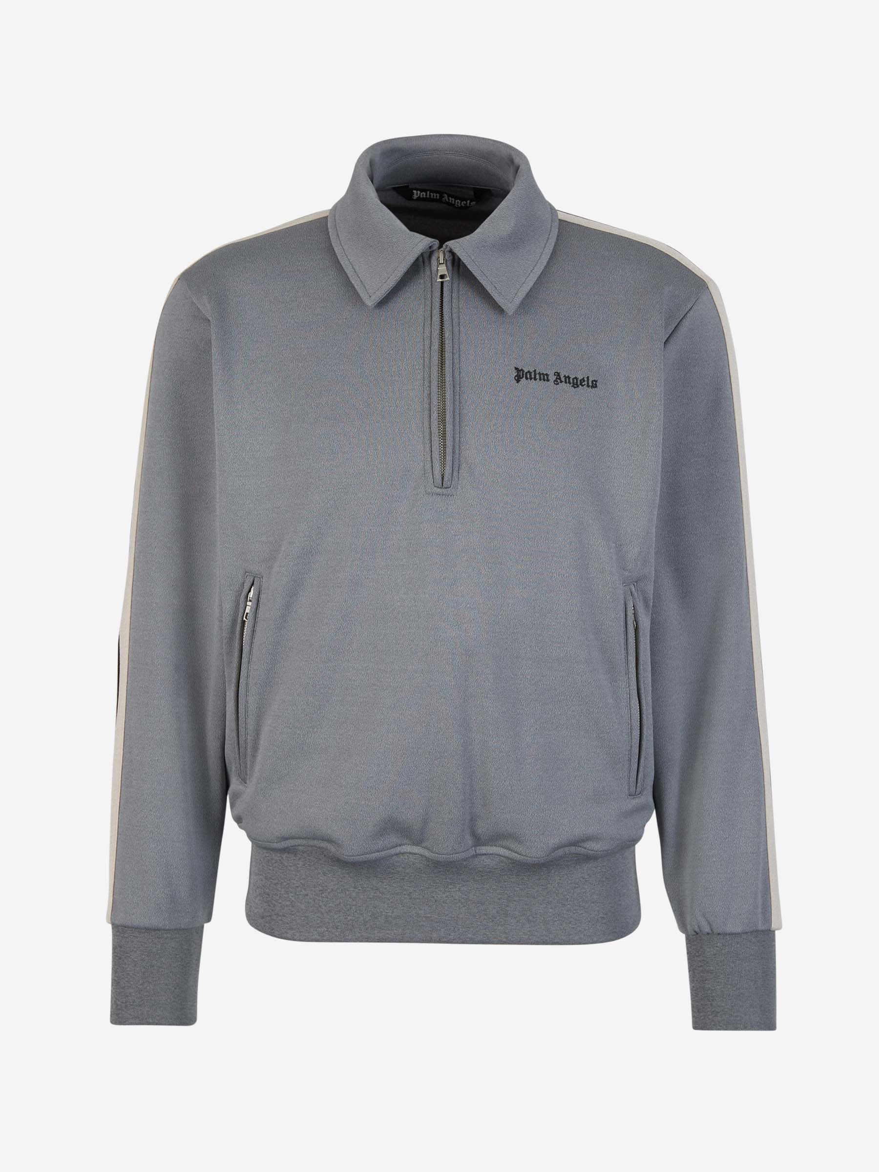 Outlet online Palm Angels Hombre Polo Logo Cremallera color Gris Claro sku 551-000368 01 - Foto 1