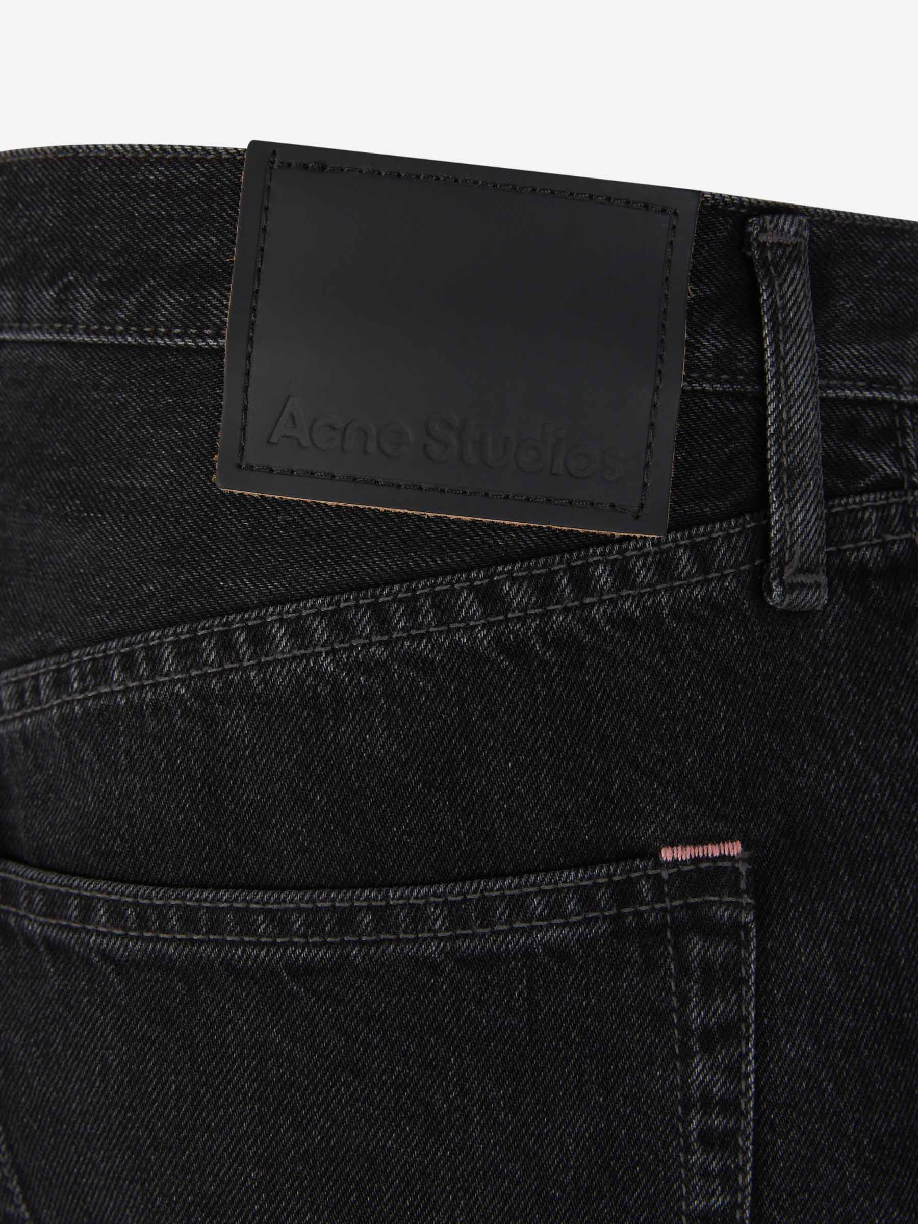 Outlet online Acne Studios Hombre Jeans Rectos Algodón color Negro sku 522-002555 01 - Foto 5
