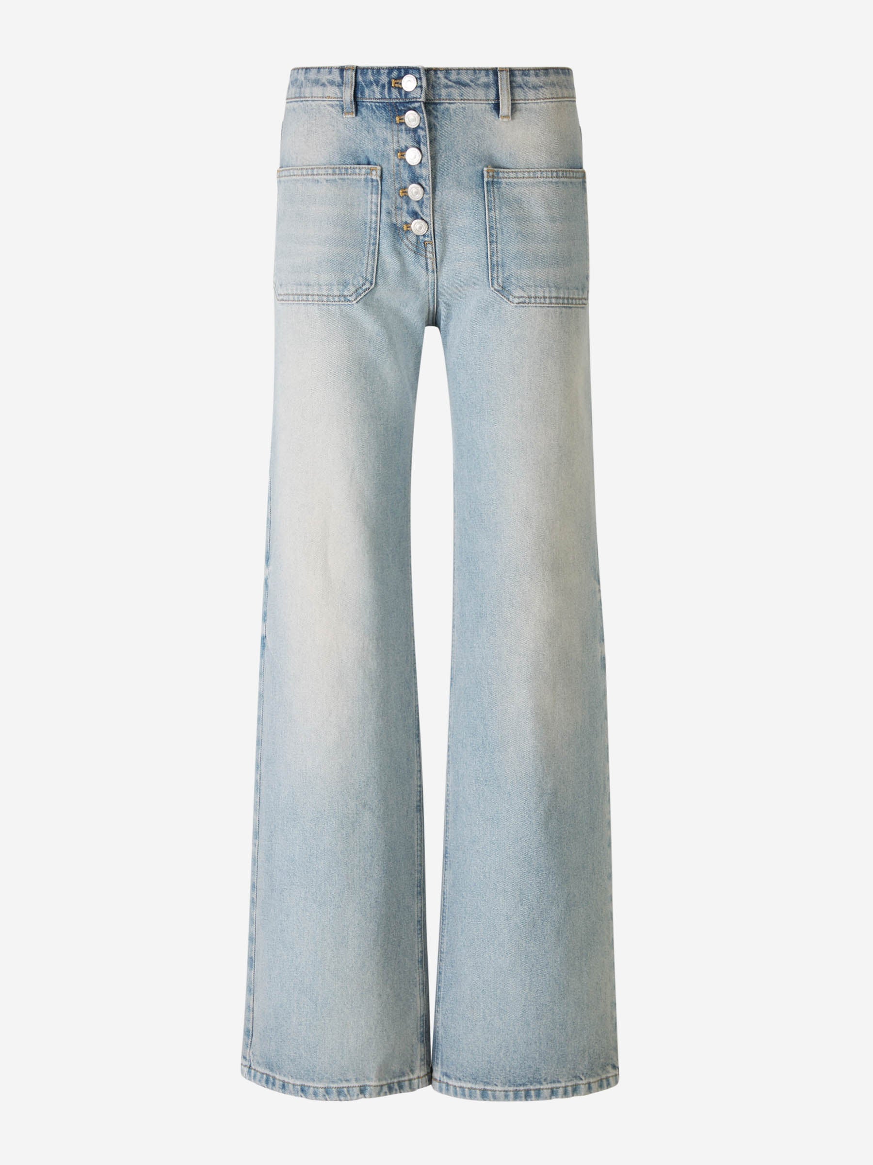 Outlet online Courrèges Mujer Jeans Anchos Algodón color Azul Denim sku 763-001523 01 - Foto 1