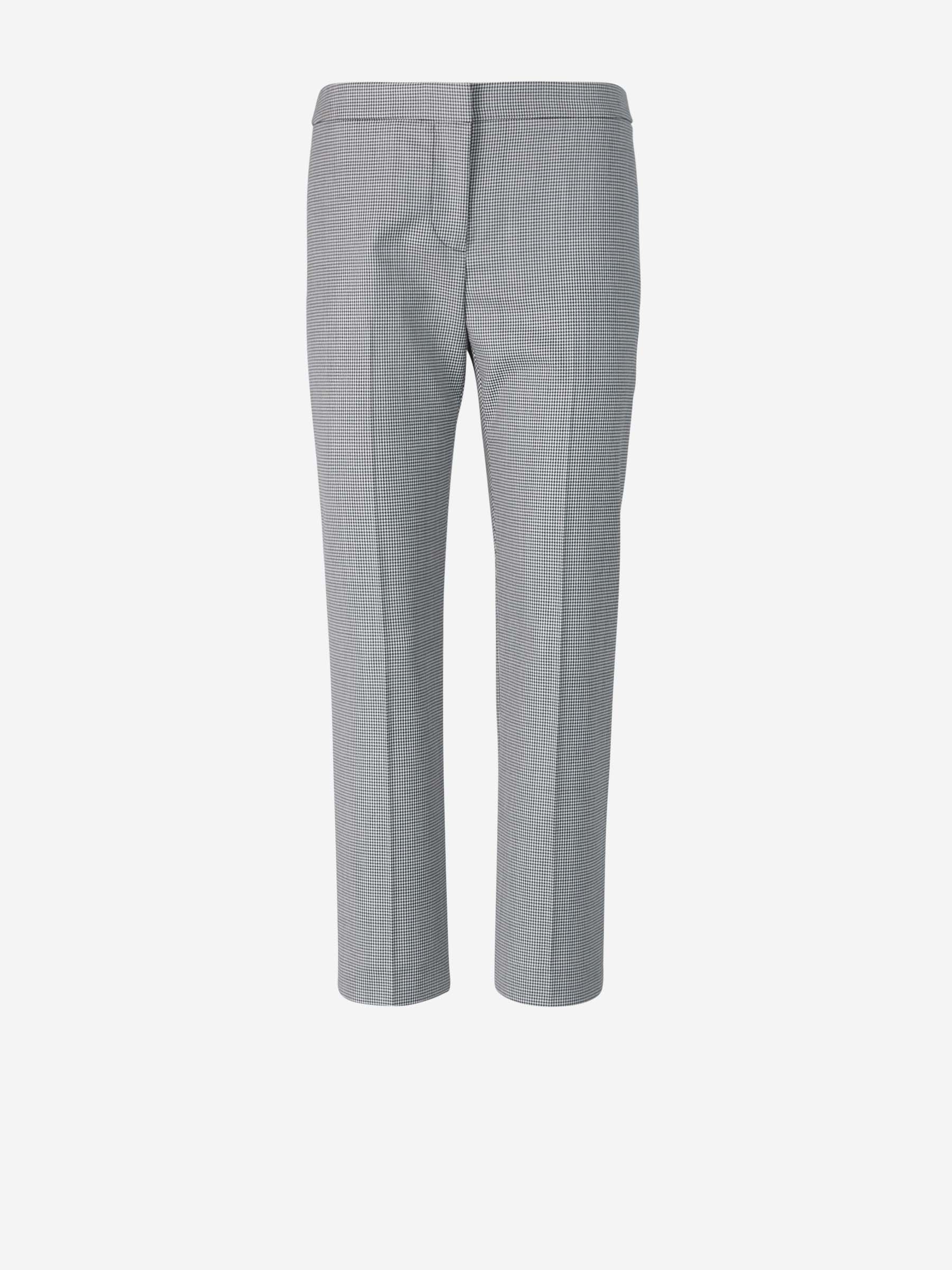 Outlet online McQueen Mujer Pantalones Pata de Gallo color Negro sku 761-002900 01 - Foto 1
