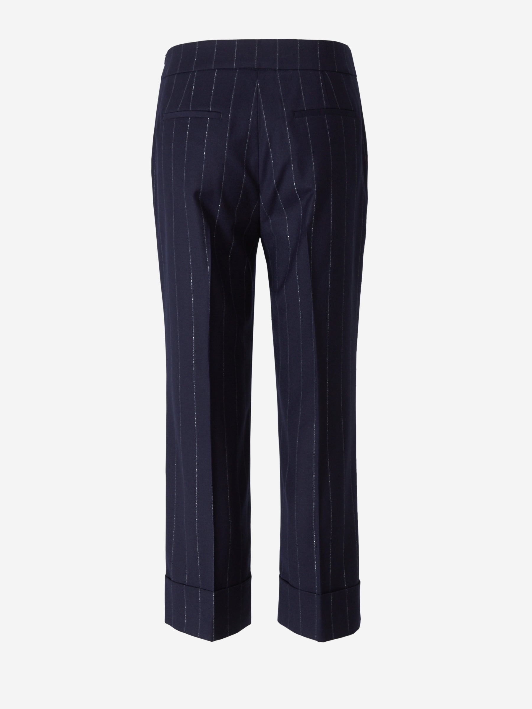 Outlet online Peserico Mujer Pantalones Motivo Rayas color Azul Noche sku 761-002954 01 - Foto 3