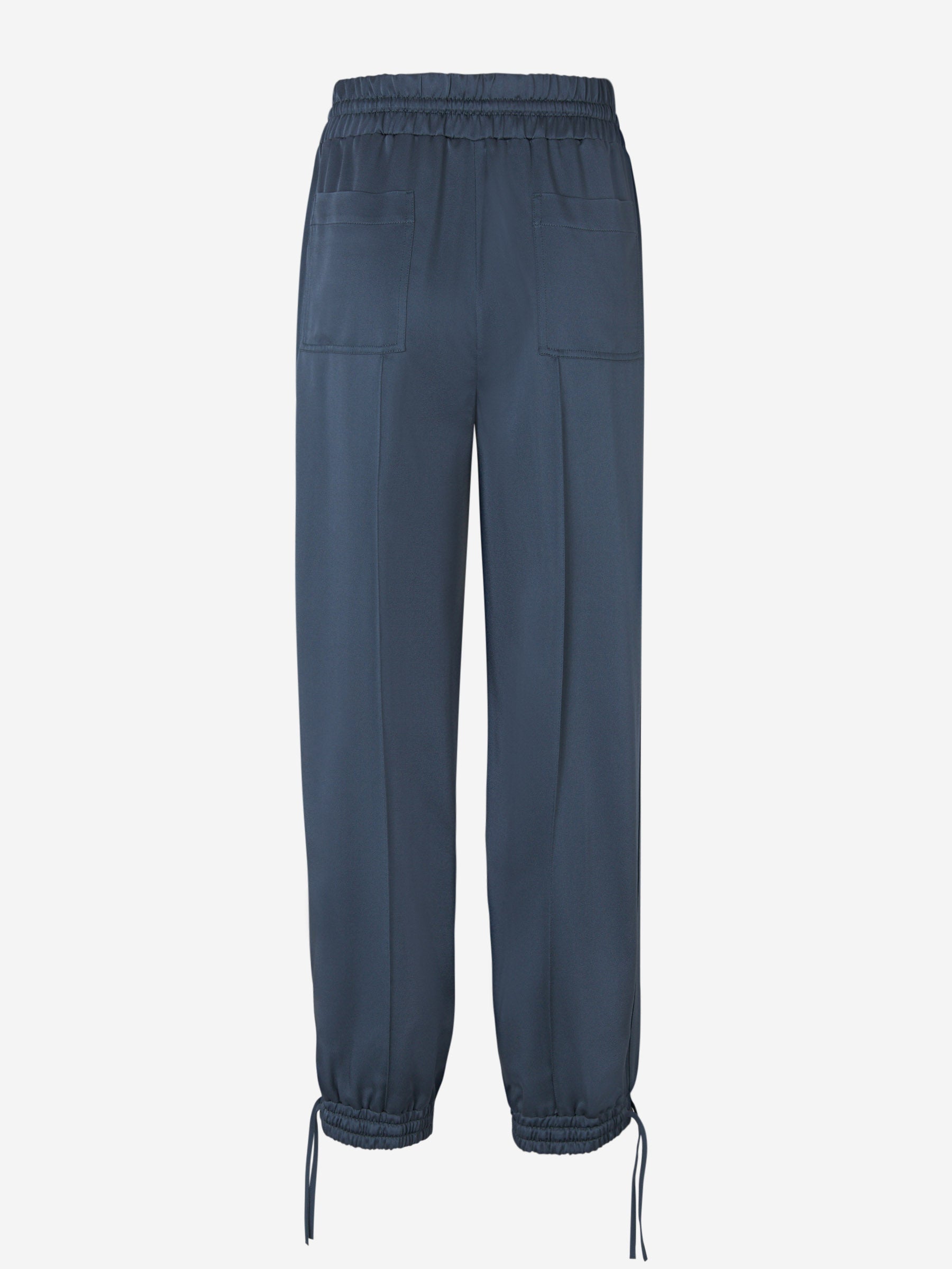Outlet online Jil Sander Mujer Joggers Lana Canalé color Azul Denim sku 761-003243 01 - Foto 3