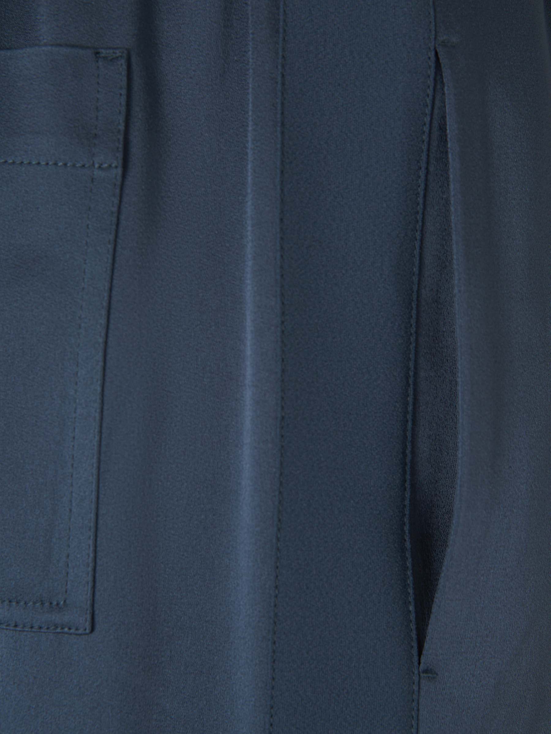 Outlet online Jil Sander Mujer Joggers Lana Canalé color Azul Denim sku 761-003243 01 - Foto 4