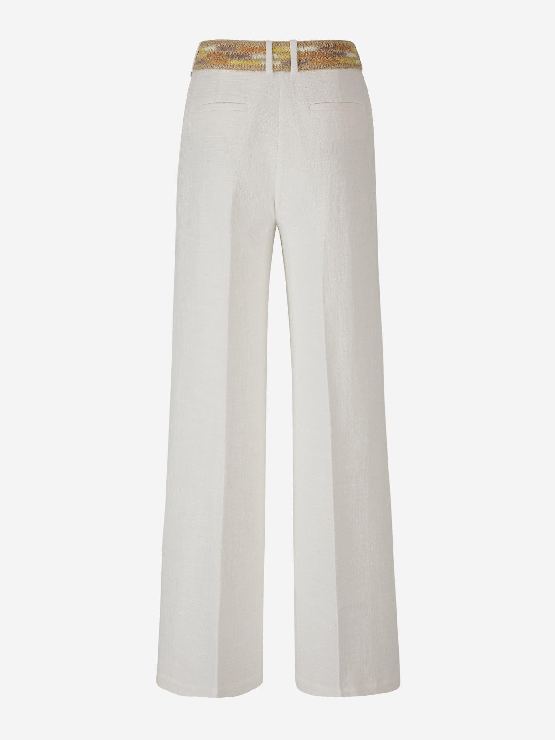 Outlet online Zimmermann Mujer Pantalones Devi Tuck color Marfil sku 761-003285 01 - Foto 3