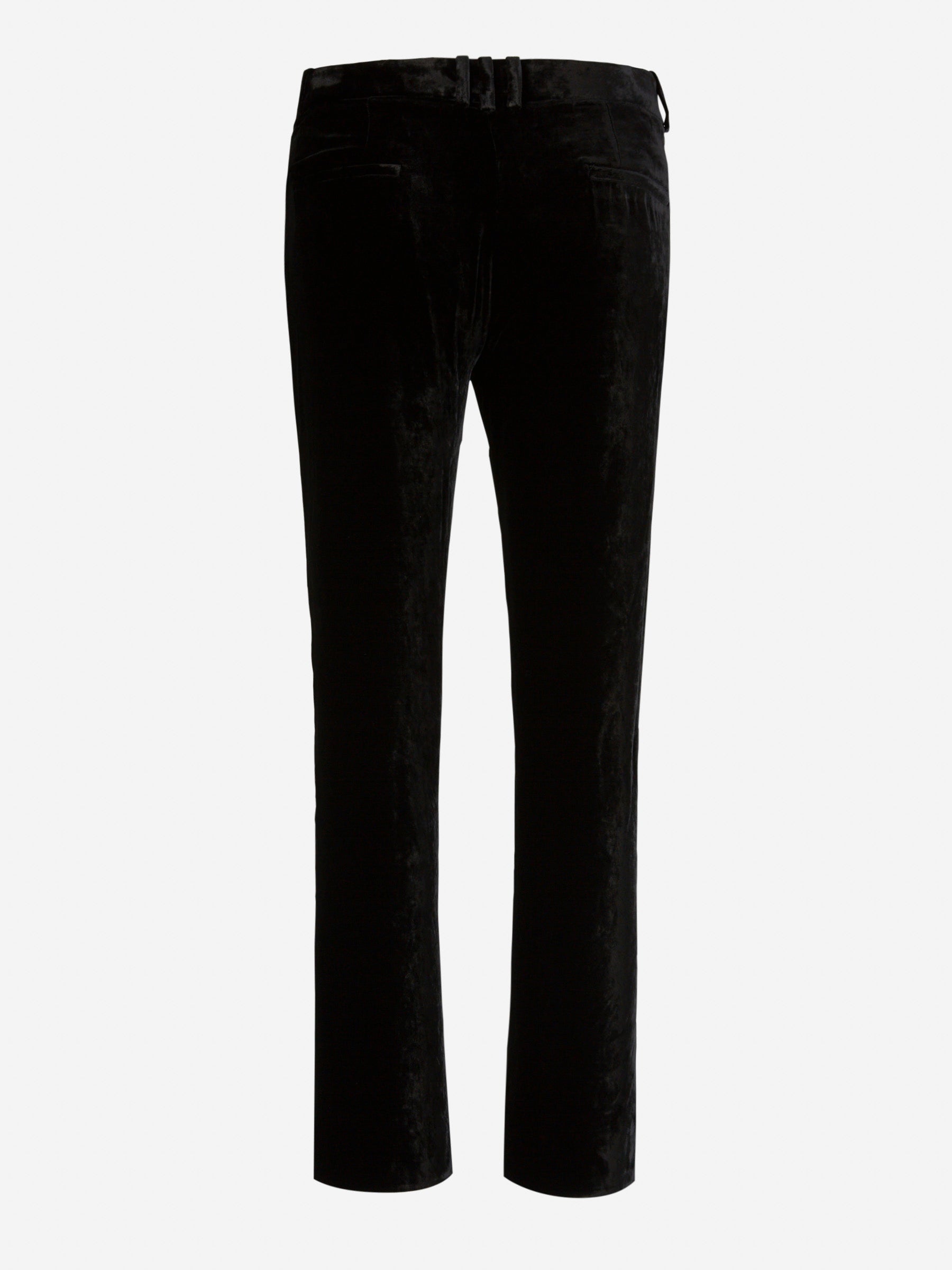 Outlet online Balmain Mujer Pantalones Bajos Terciopelo color Negro sku 761-003332 01 - Foto 3