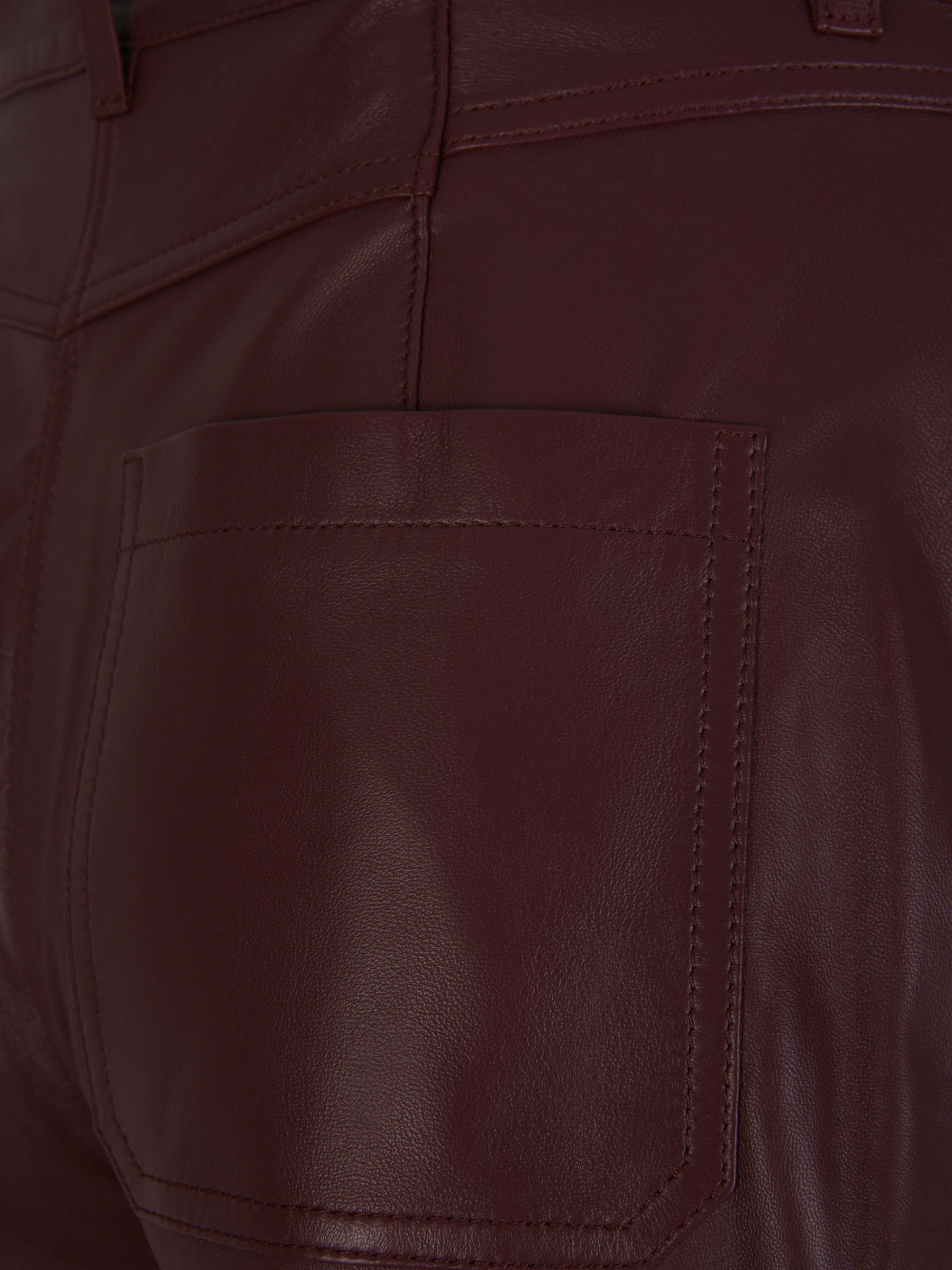 Outlet online Dorothee Schumacher Mujer Pantalones Plisados Piel color Burdeos sku 761-003336 01 - Foto 4