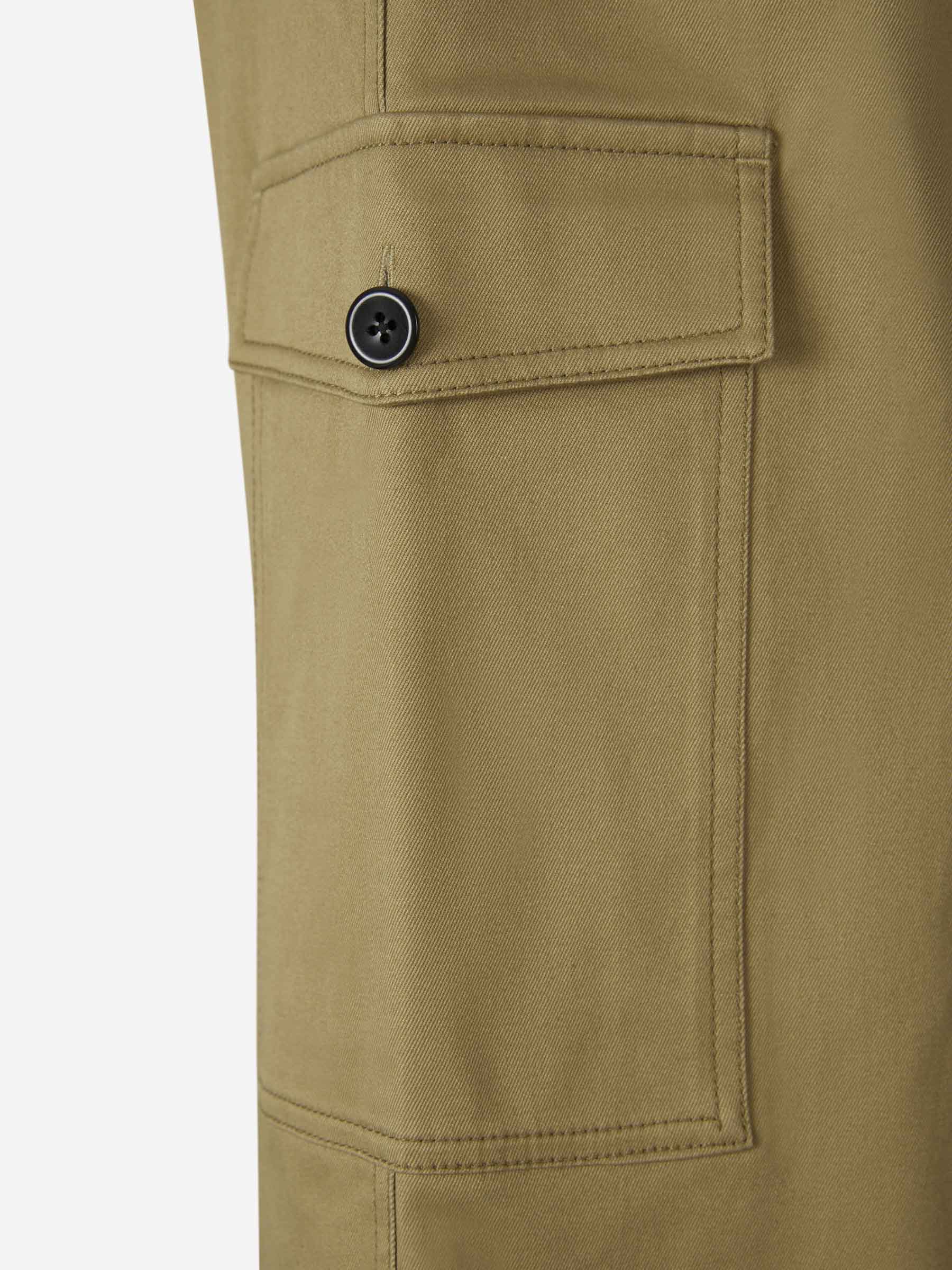 Outlet online Proenza Schouler Mujer Pantalones Cargo Algodón color Verde Militar sku 761-003359 01 - Foto 4