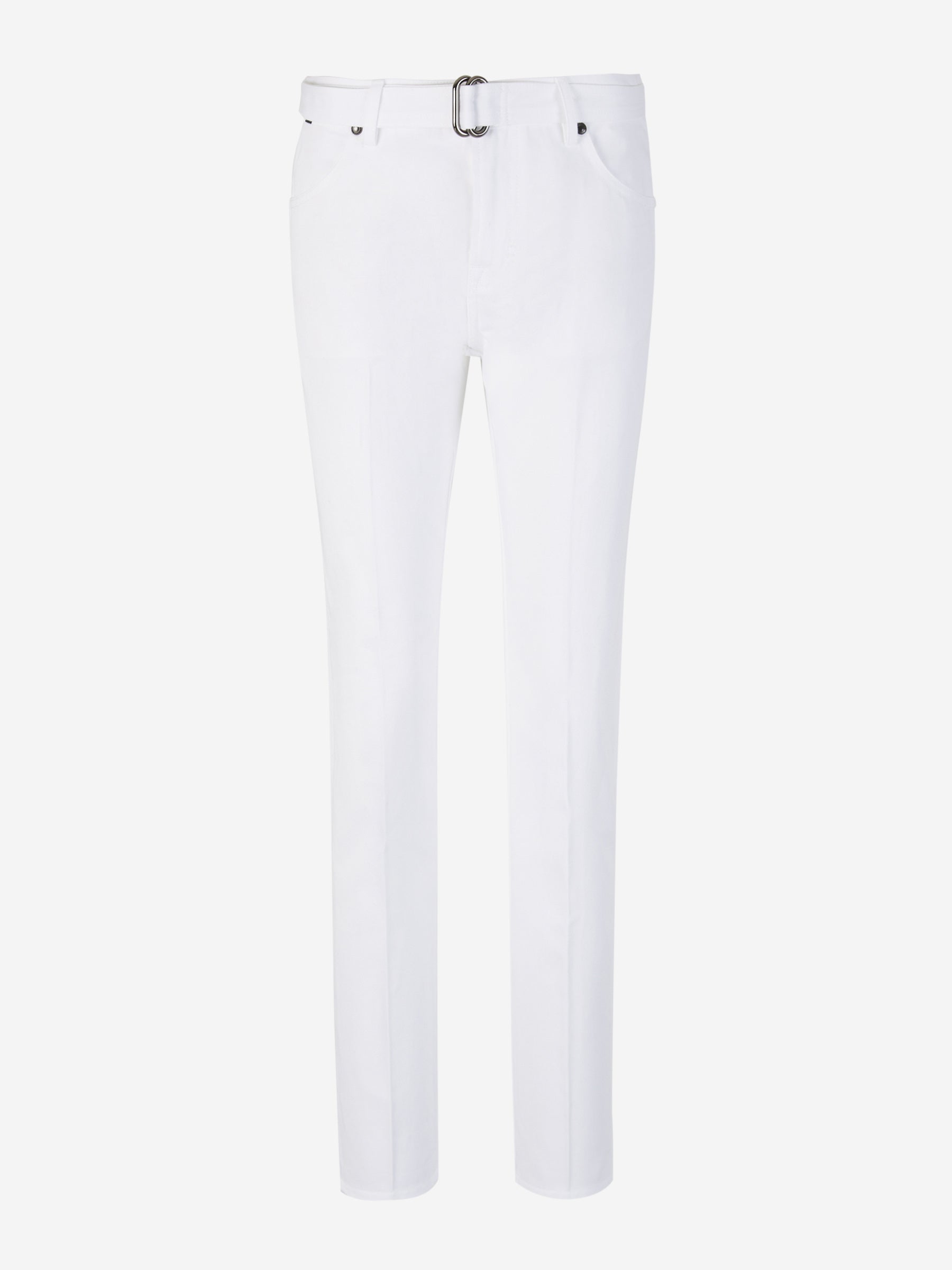 Outlet online Tom Ford Mujer Jeans Algodón Cinturón color Blanco sku 761-003376 01 - Foto 1