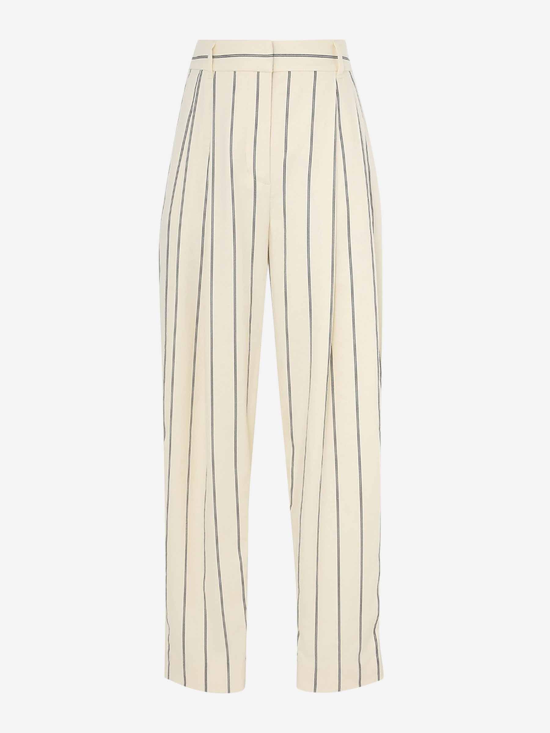 Outlet online Zimmermann Mujer Pantalones Rayas Barrel color Crema sku 761-003504 01 - Foto 1
