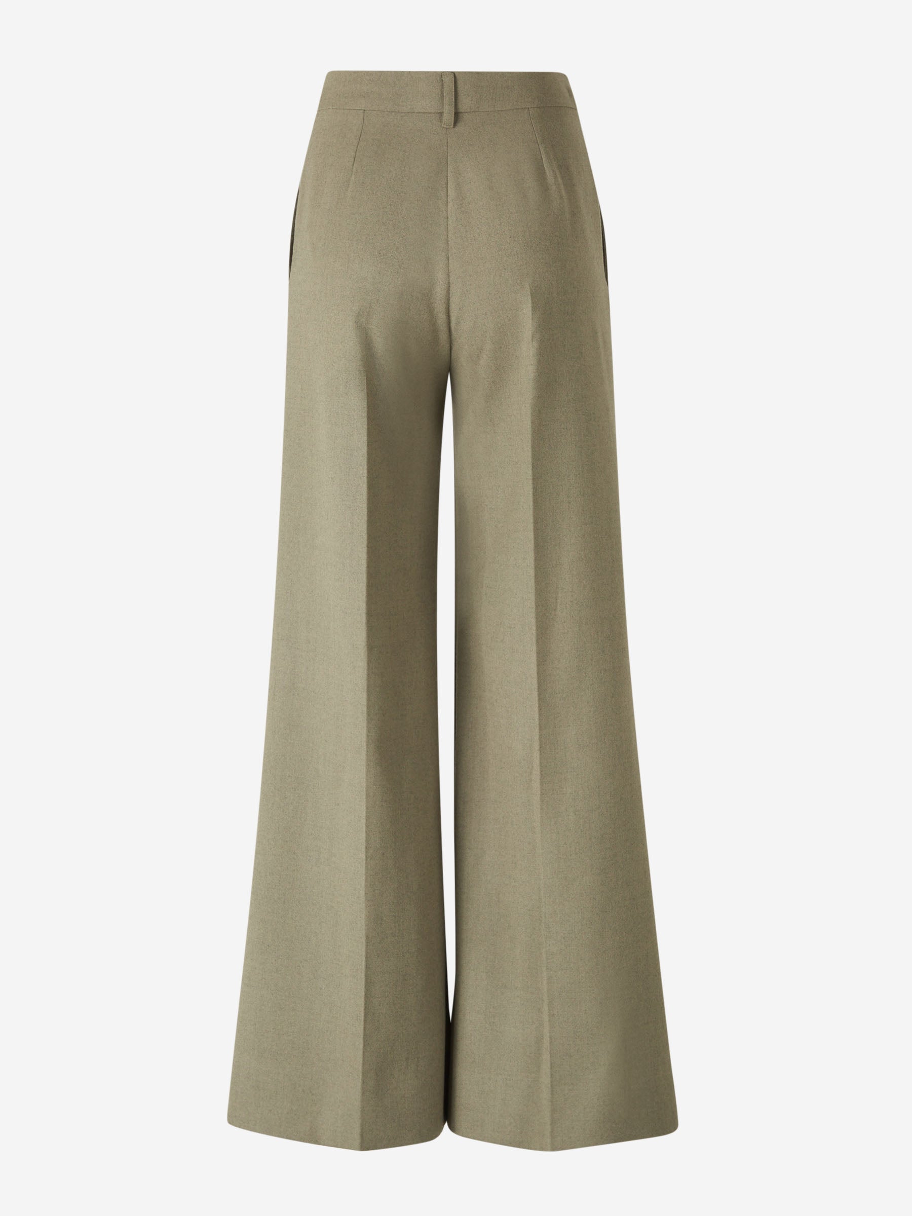 Outlet online Stella McCartney Mujer Pantalones Vestir Wide Leg color Verde Manzana sku 761-003564 01 - Foto 2