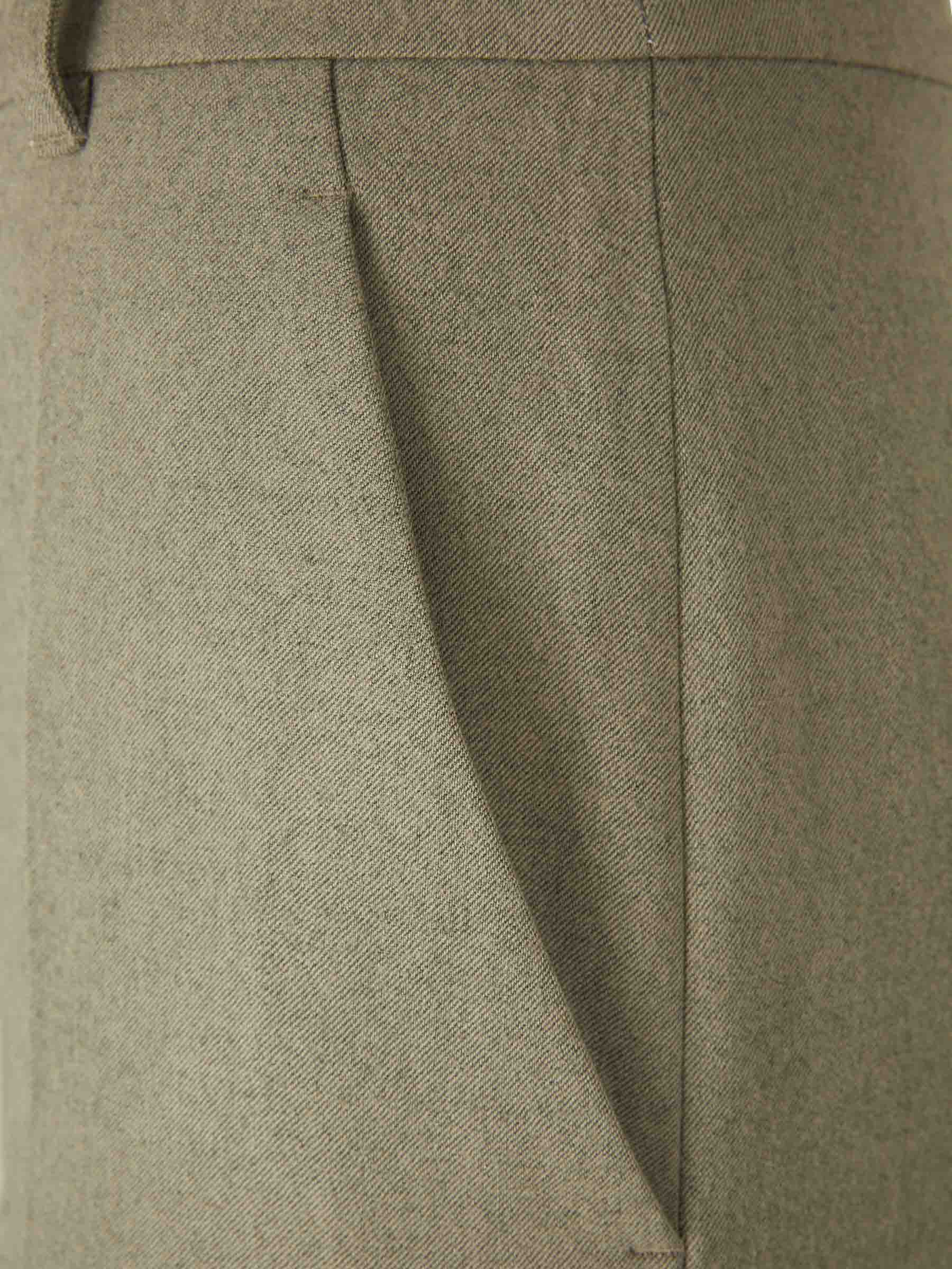 Outlet online Stella McCartney Mujer Pantalones Vestir Wide Leg color Verde Manzana sku 761-003564 01 - Foto 3