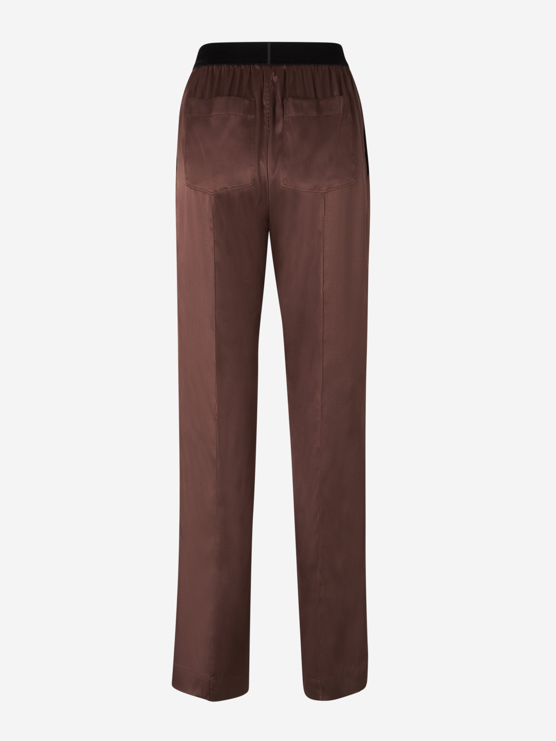 Outlet online Tom Ford Mujer Pantalones Satén Logo color Marron Oscuro sku 761-003575 01 - Foto 2