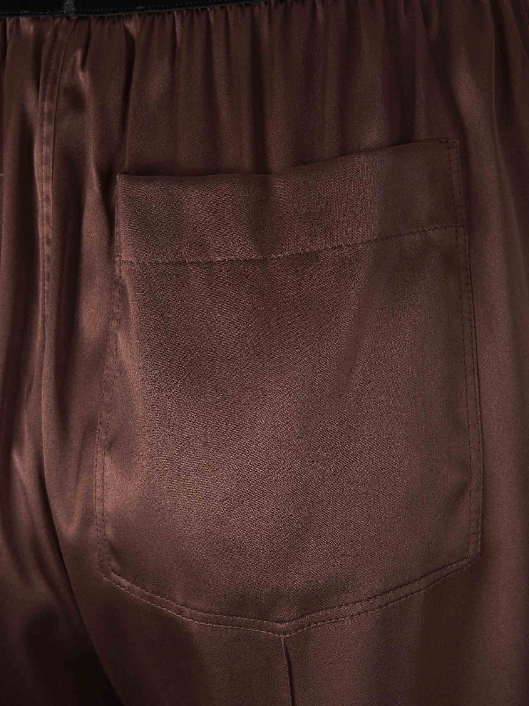 Outlet online Tom Ford Mujer Pantalones Satén Logo color Marron Oscuro sku 761-003575 01 - Foto 5