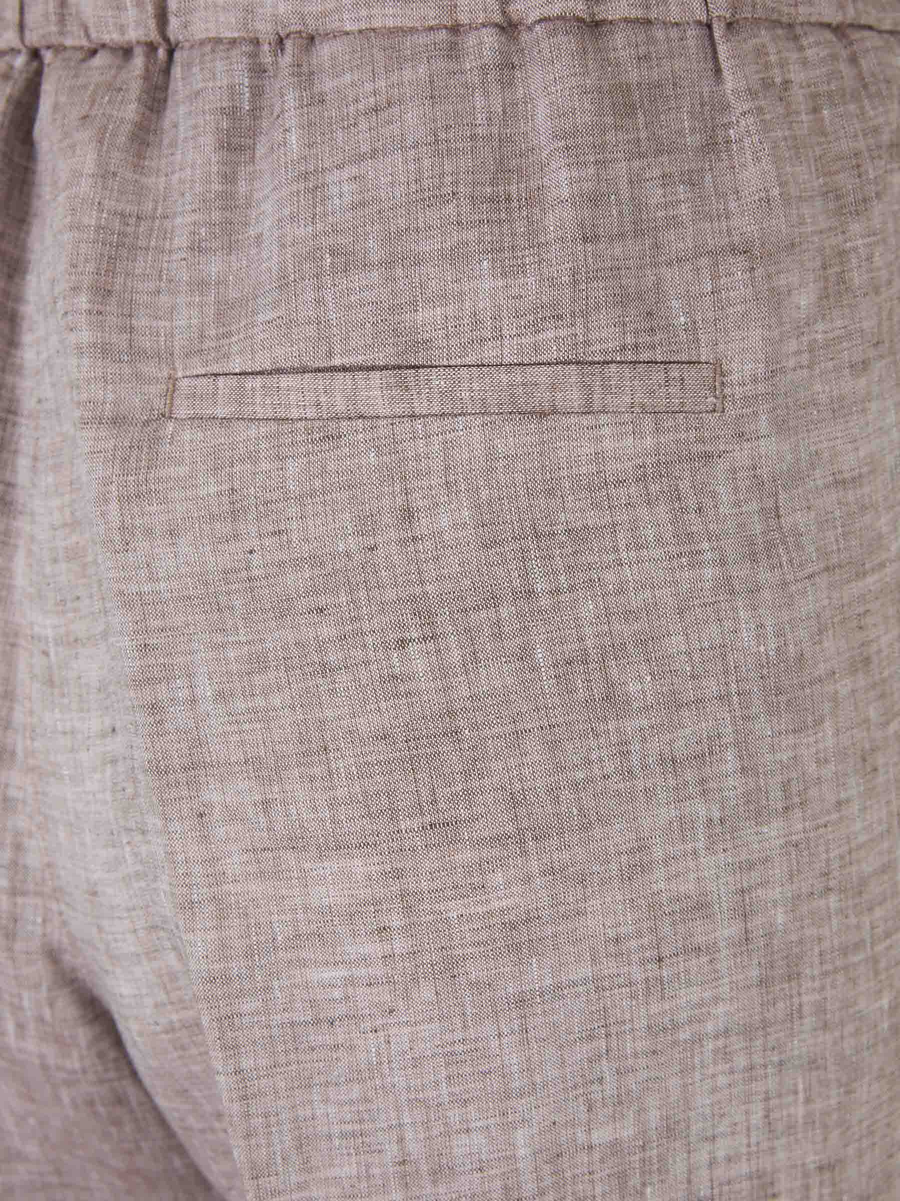 Outlet online Peserico Mujer Joggers Fluidos Lino color Camel sku 761-003607 01 - Foto 5