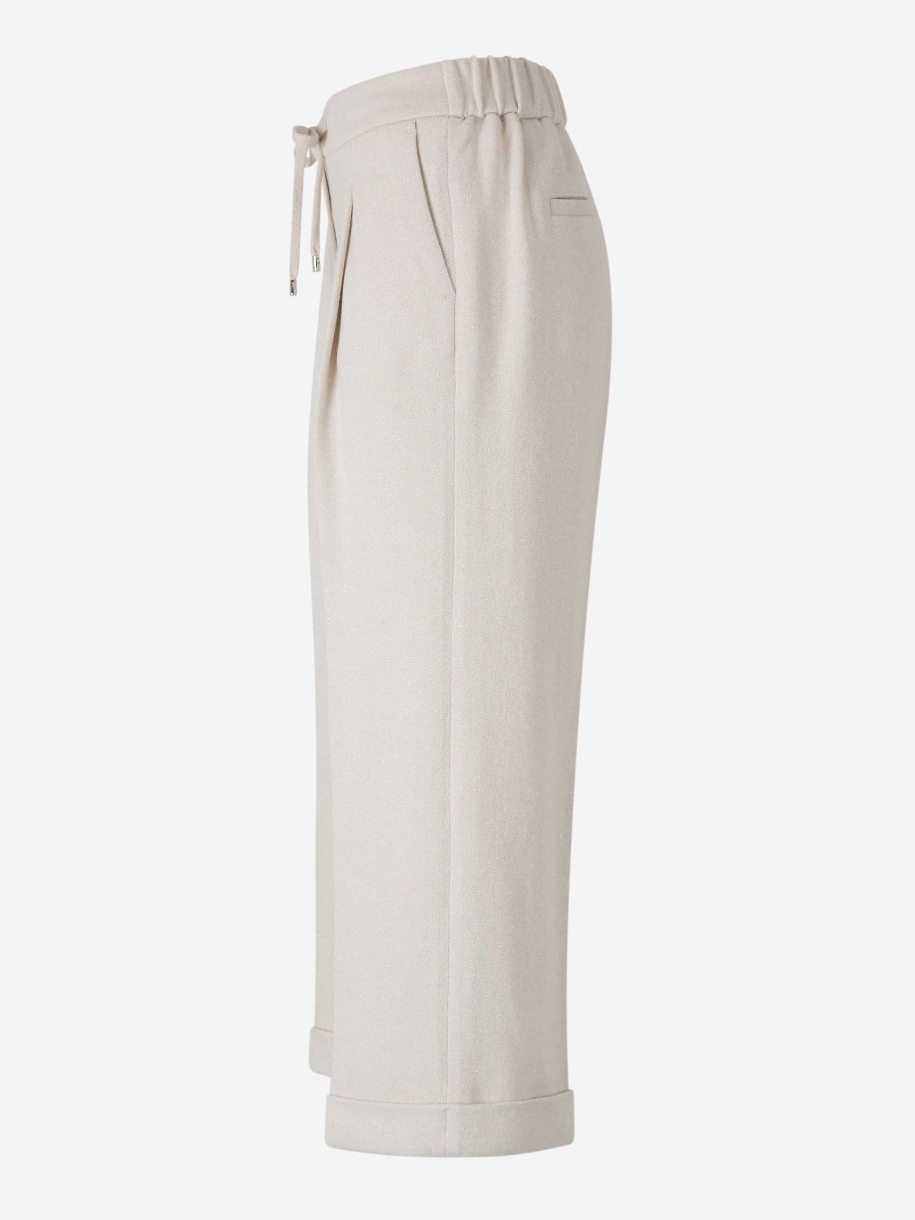 Outlet online Peserico Mujer Joggers Algodón color Marfil sku 761-003612 01 - Foto 2