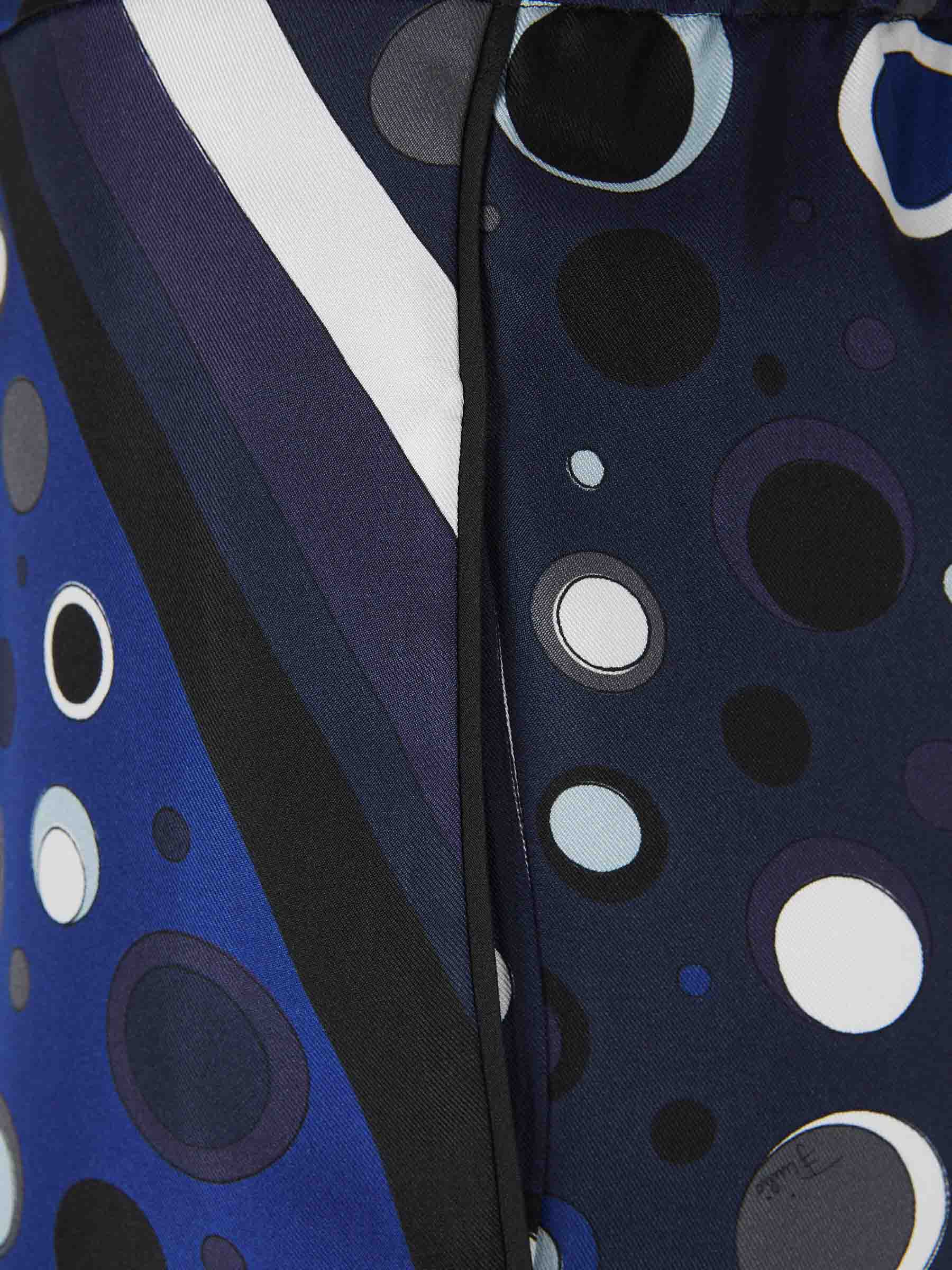 Outlet online Pucci Mujer Pantalones Motivo Fontane color Azul Cobalto sku 761-003667 01 - Foto 4