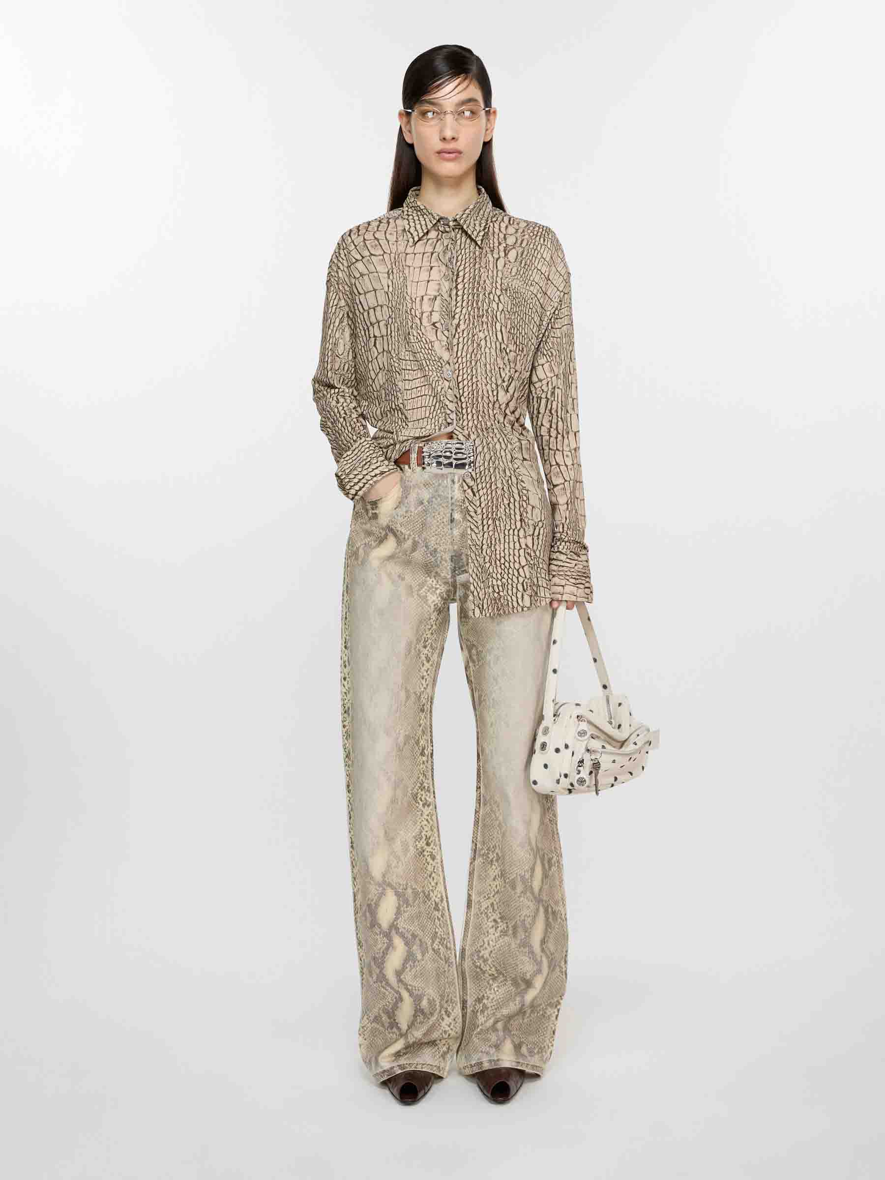 Outlet online Acne Studios Mujer Pantalones Denim Estampados color Serpiente sku 761-003681 01 - Foto 2