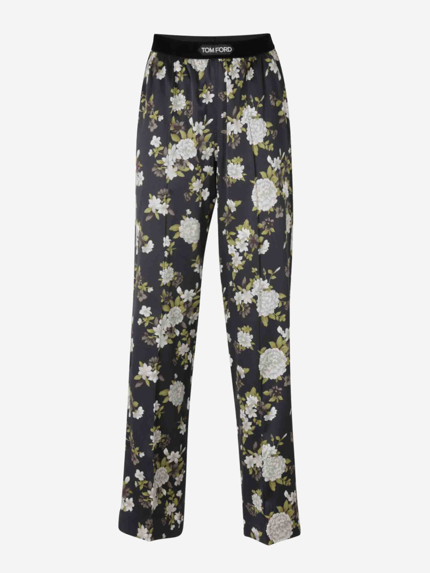 Outlet online Tom Ford Mujer Pantalones Floral Seda color Multicolor sku 761-003688 01 - Foto 1