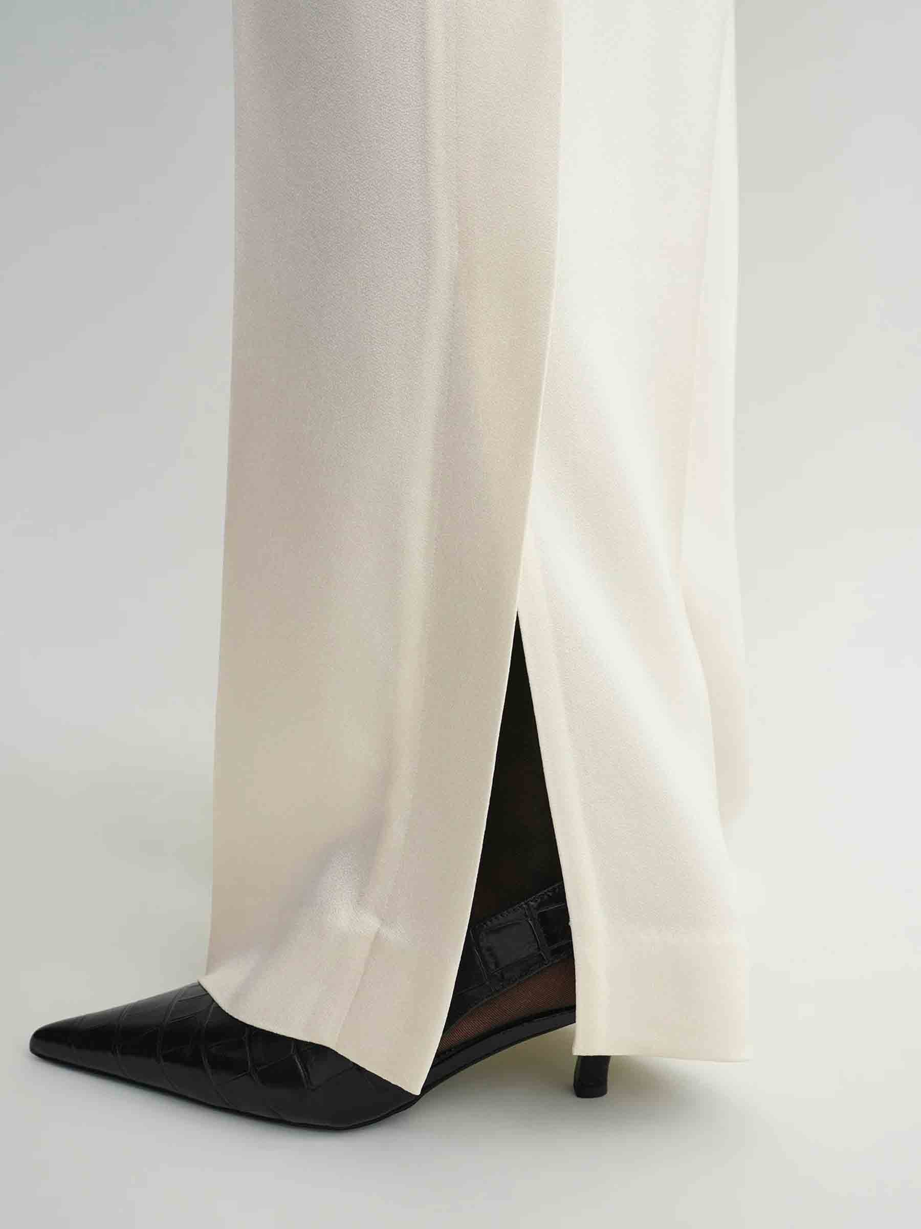 TOTEME Mujer Barcelona Pantalones Formales Viscosa color Marfil sku 761-003702 01 - Foto 5